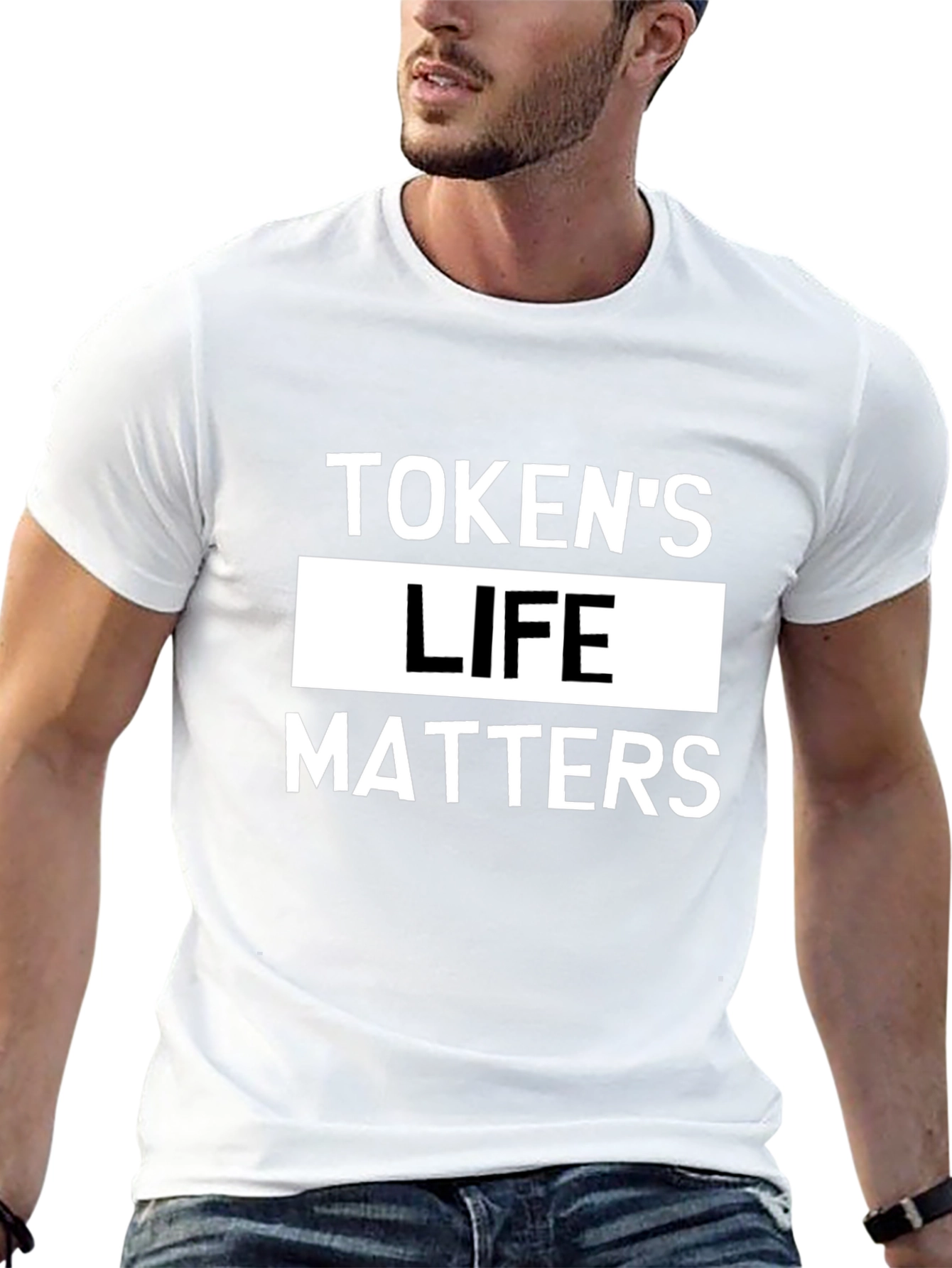 Tokens Life Matters Graphic Tee - Black Cotton T-Shirt