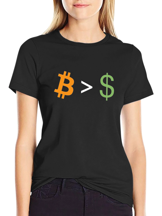 Bitcoin > Dollar Graphic Tee - Crypto Currency T-Shirt