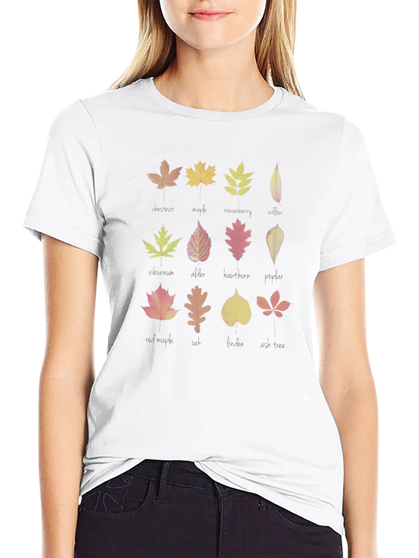 Botanical Leaves T-Shirt - Fall Inspired Design