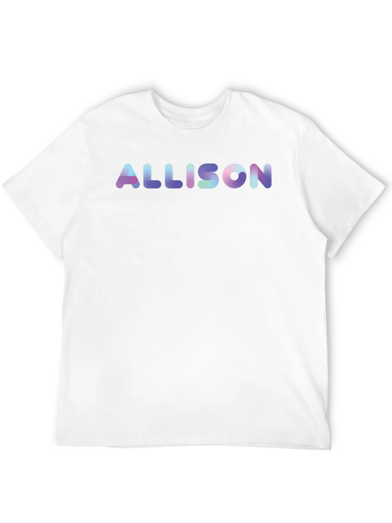 Allison Name Black Cotton T-Shirt