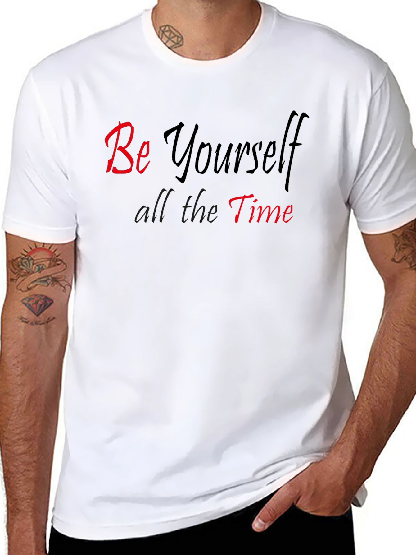 Be Yourself T-Shirt - Casual Graphic Tee