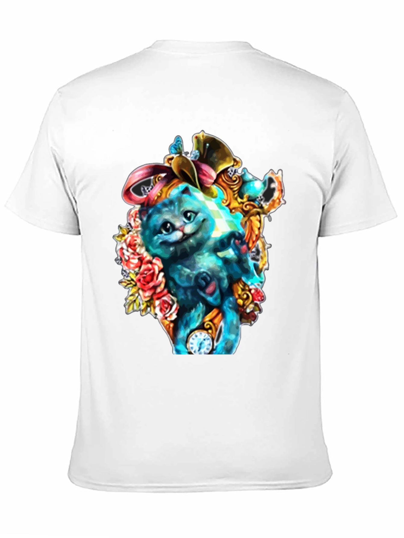 Whimsical Cat Art T-Shirt