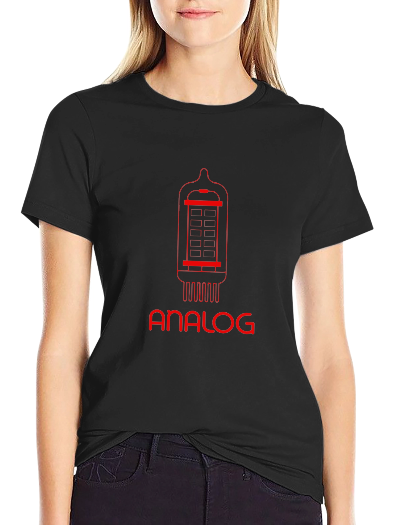Analog Tube Graphic Tee - Retro Design