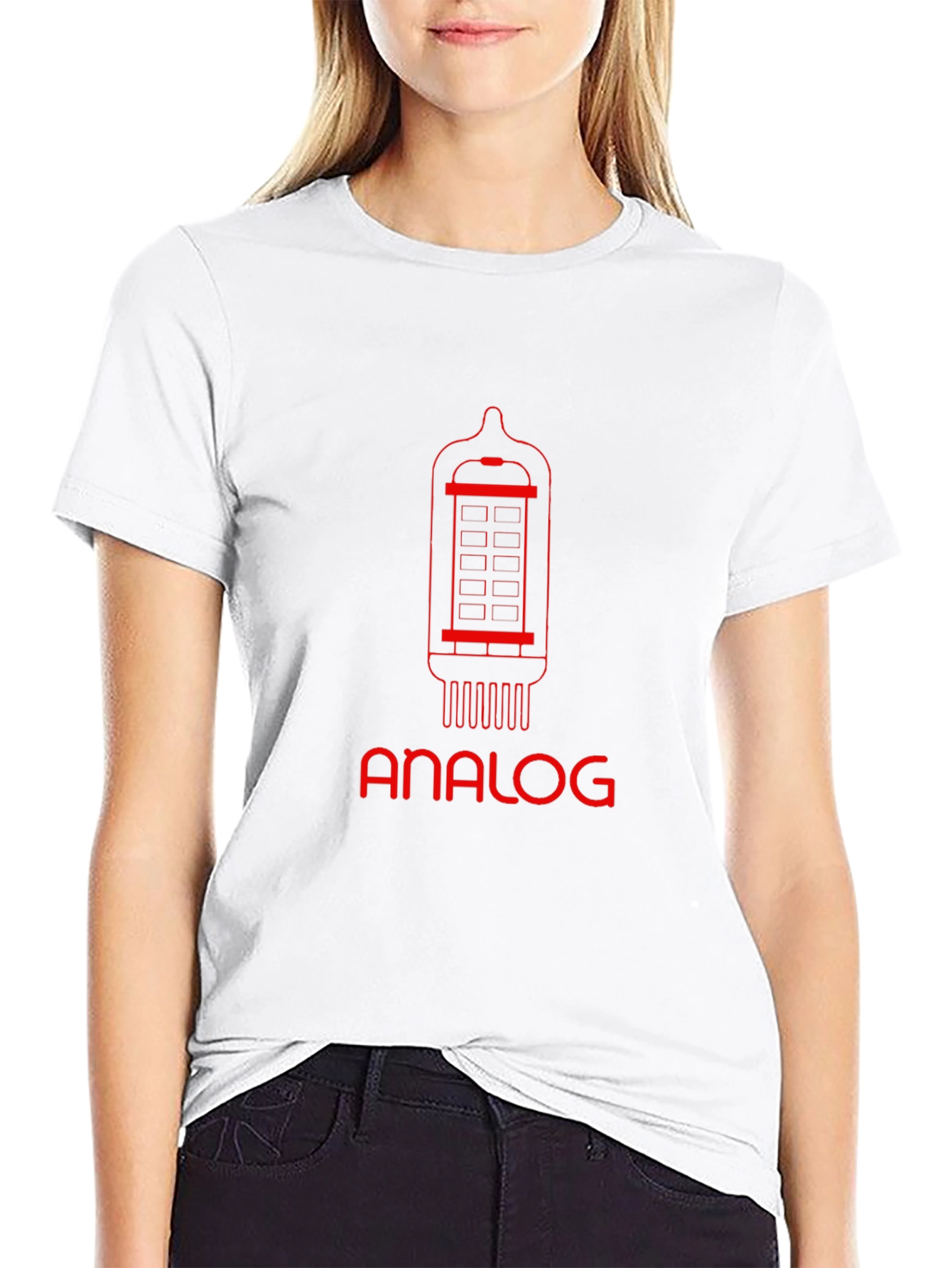 Analog Tube Graphic Tee - Retro Design