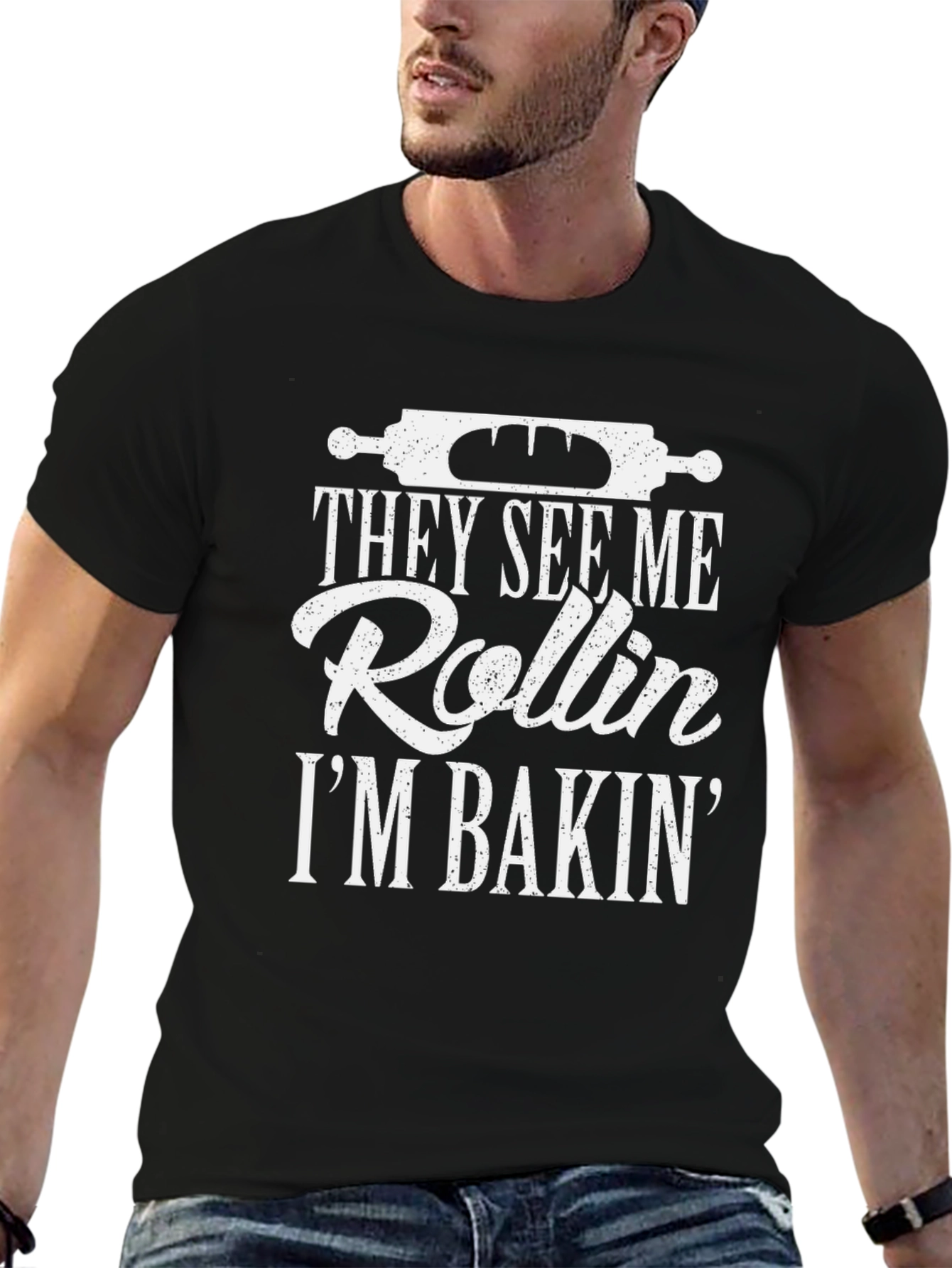 They See Me Rollin Im Bakin Black T-Shirt
