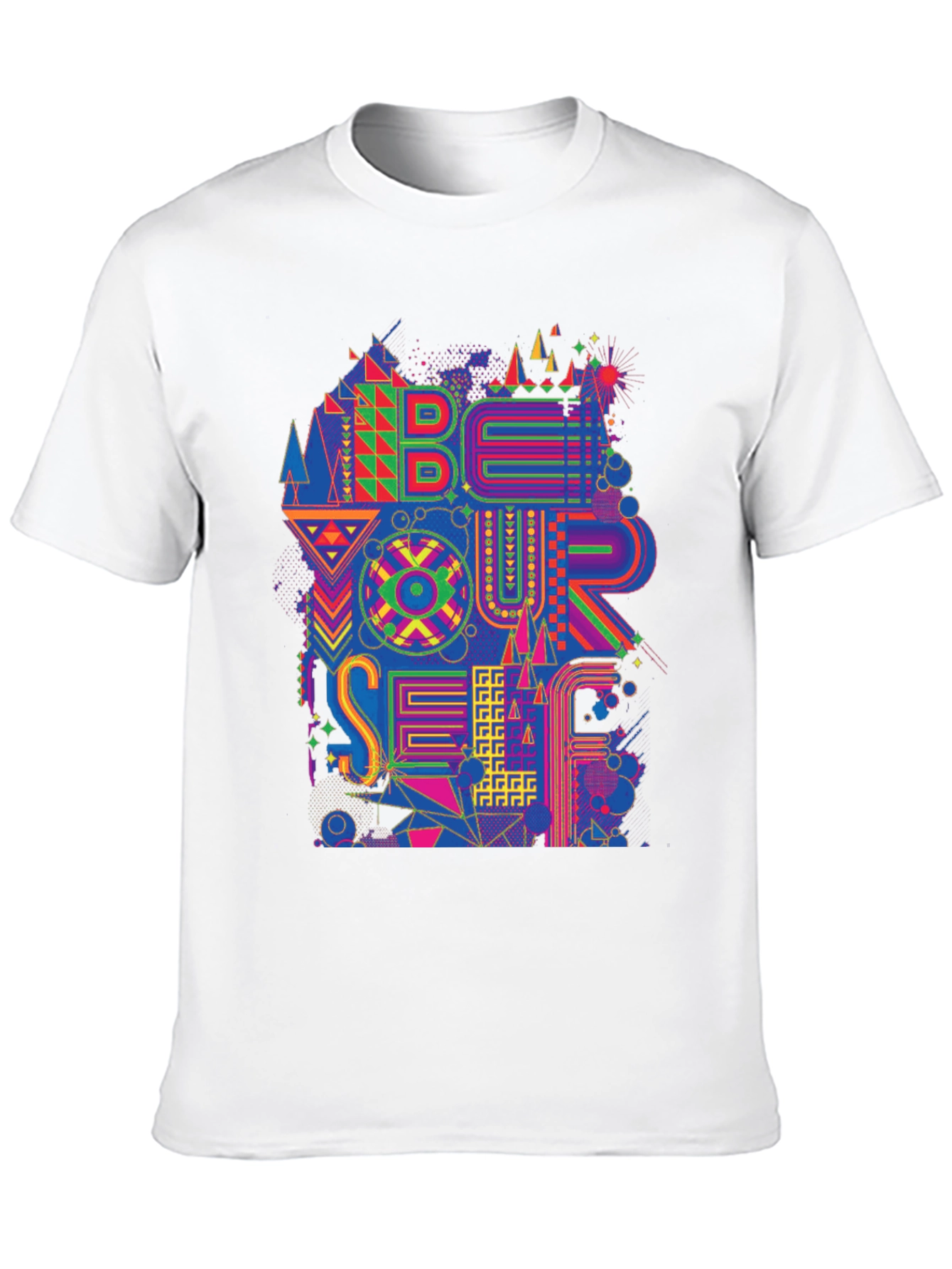 Be Yourself Graphic Print Mens Black T-Shirt