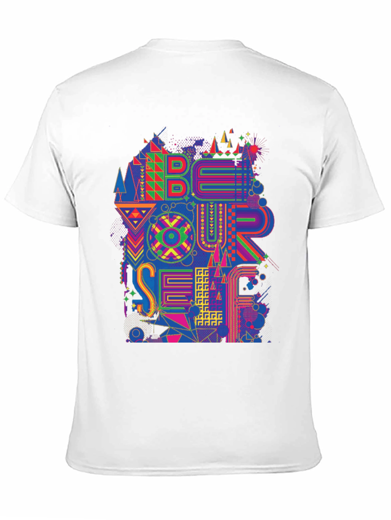 Be Yourself Graphic Print Mens Black T-Shirt