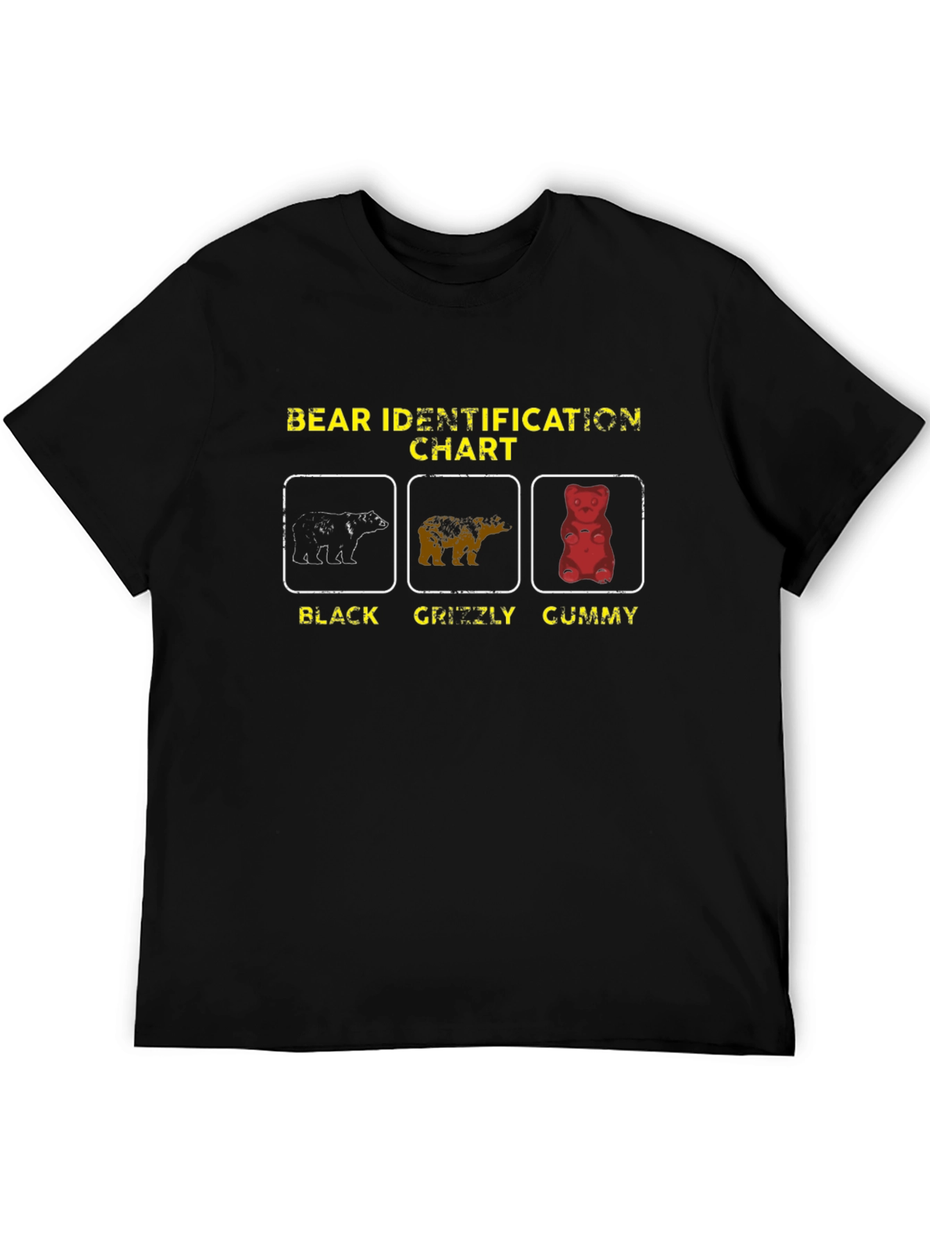 Bear Identification Chart Graphic T-Shirt