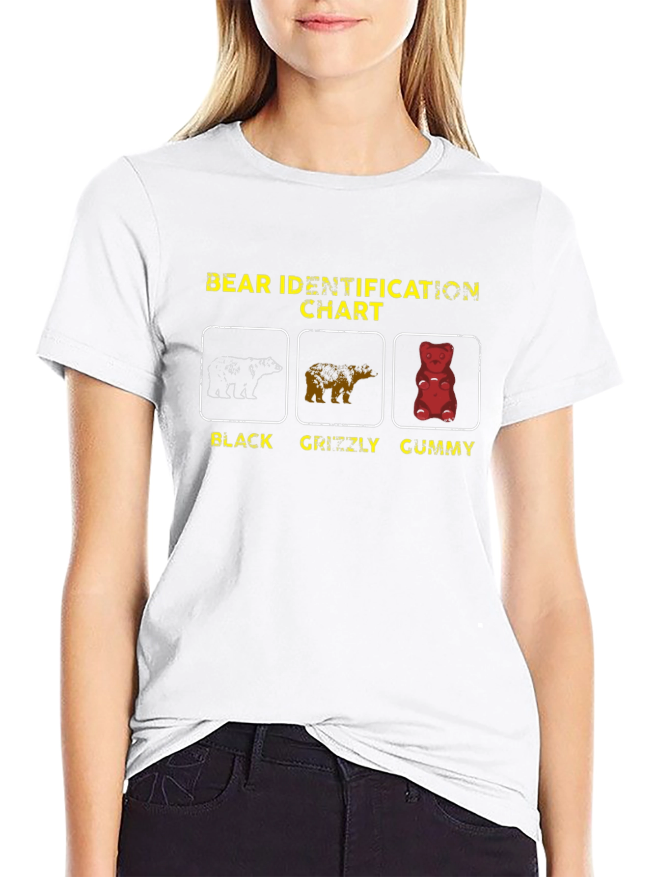 Bear Identification Chart Graphic T-Shirt