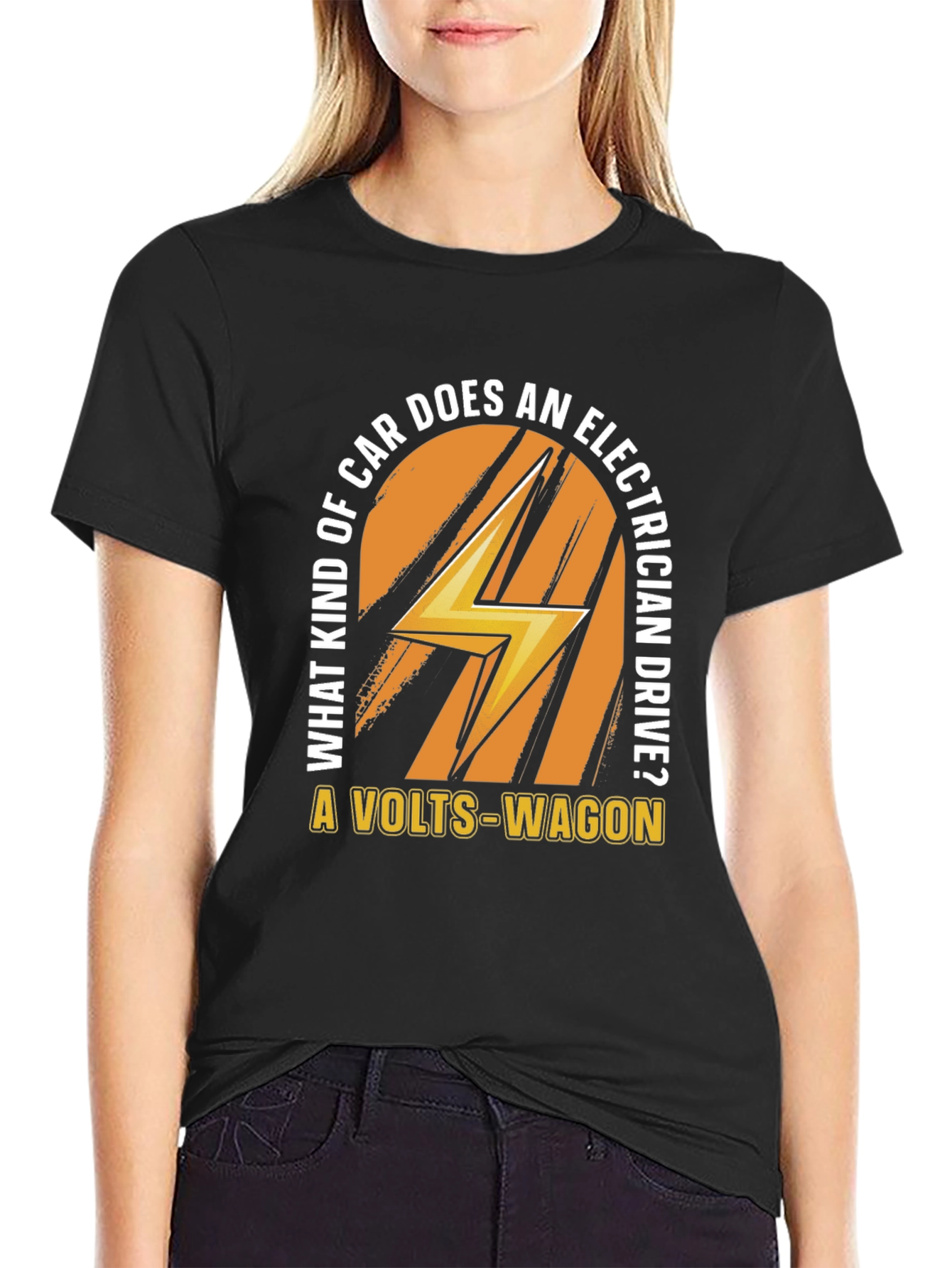 Volts-Wagon Electrician Joke T-Shirt
