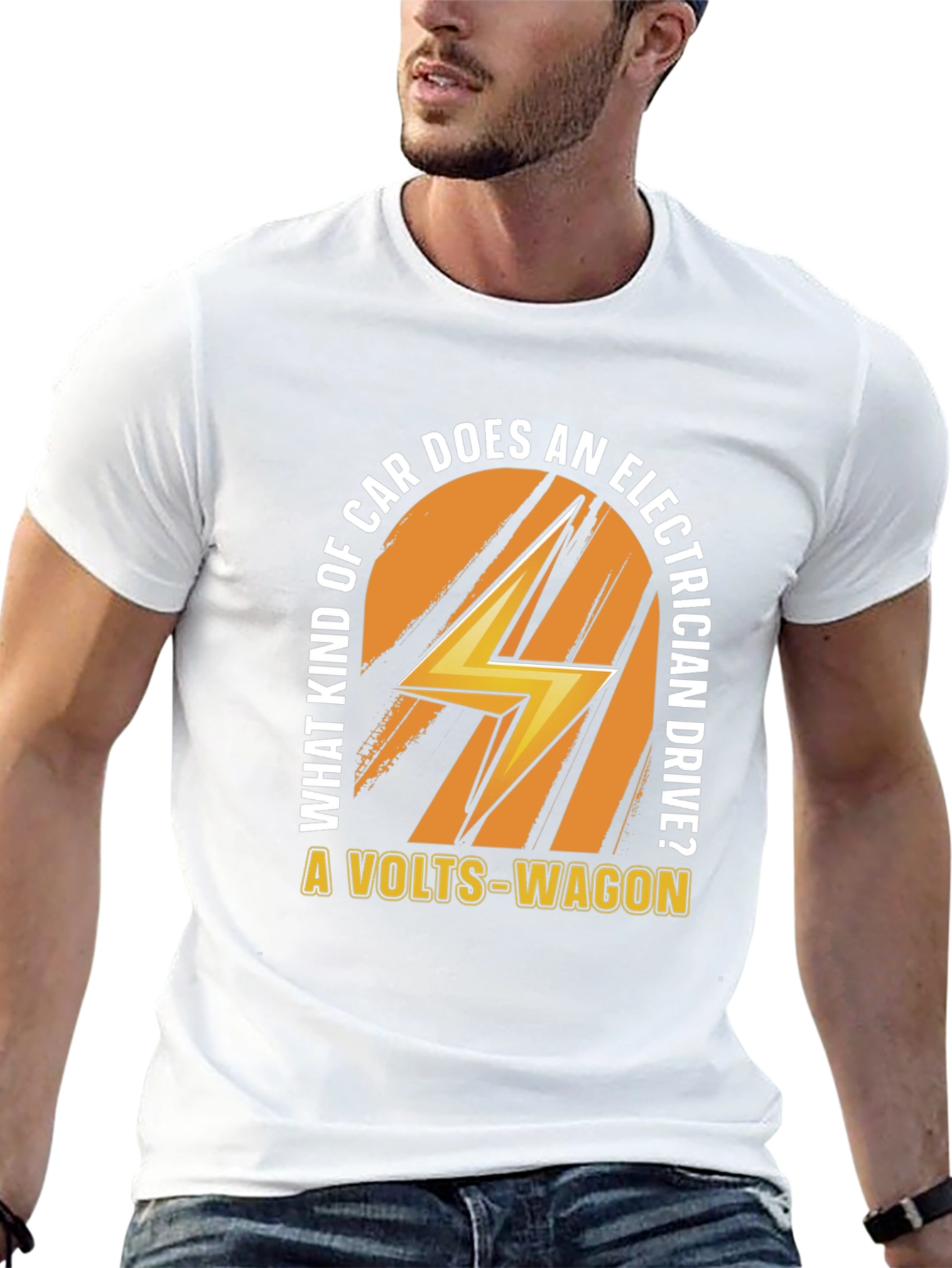 Volts-Wagon Electrician Joke T-Shirt