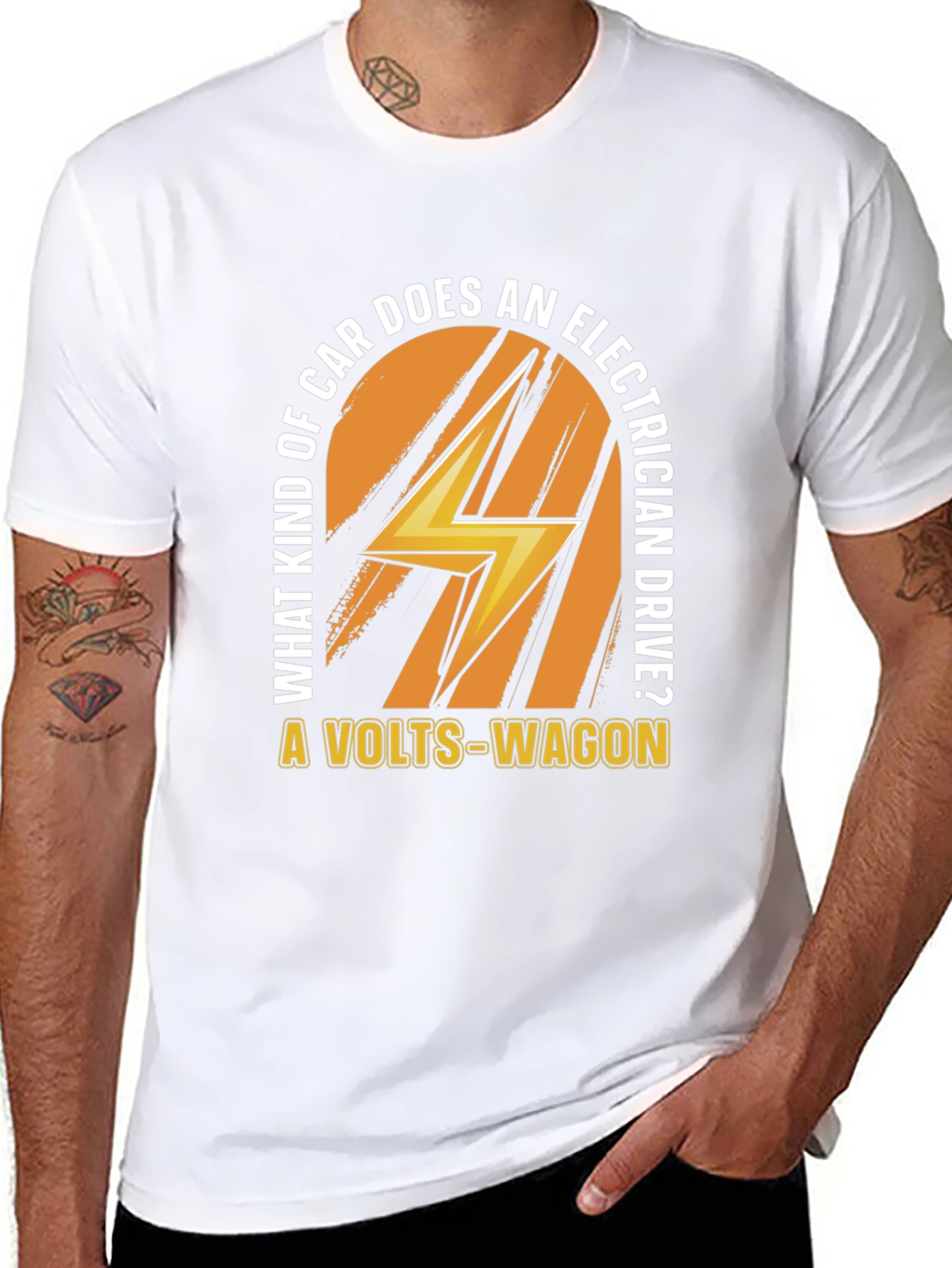 Volts-Wagon Electrician Joke T-Shirt