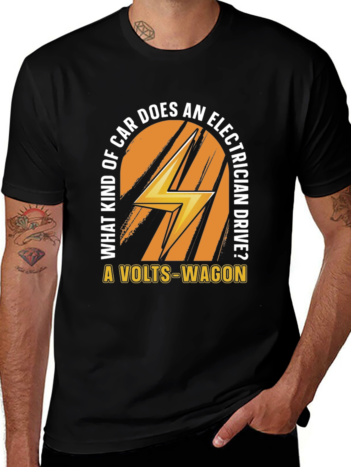 Volts-Wagon Electrician Joke T-Shirt