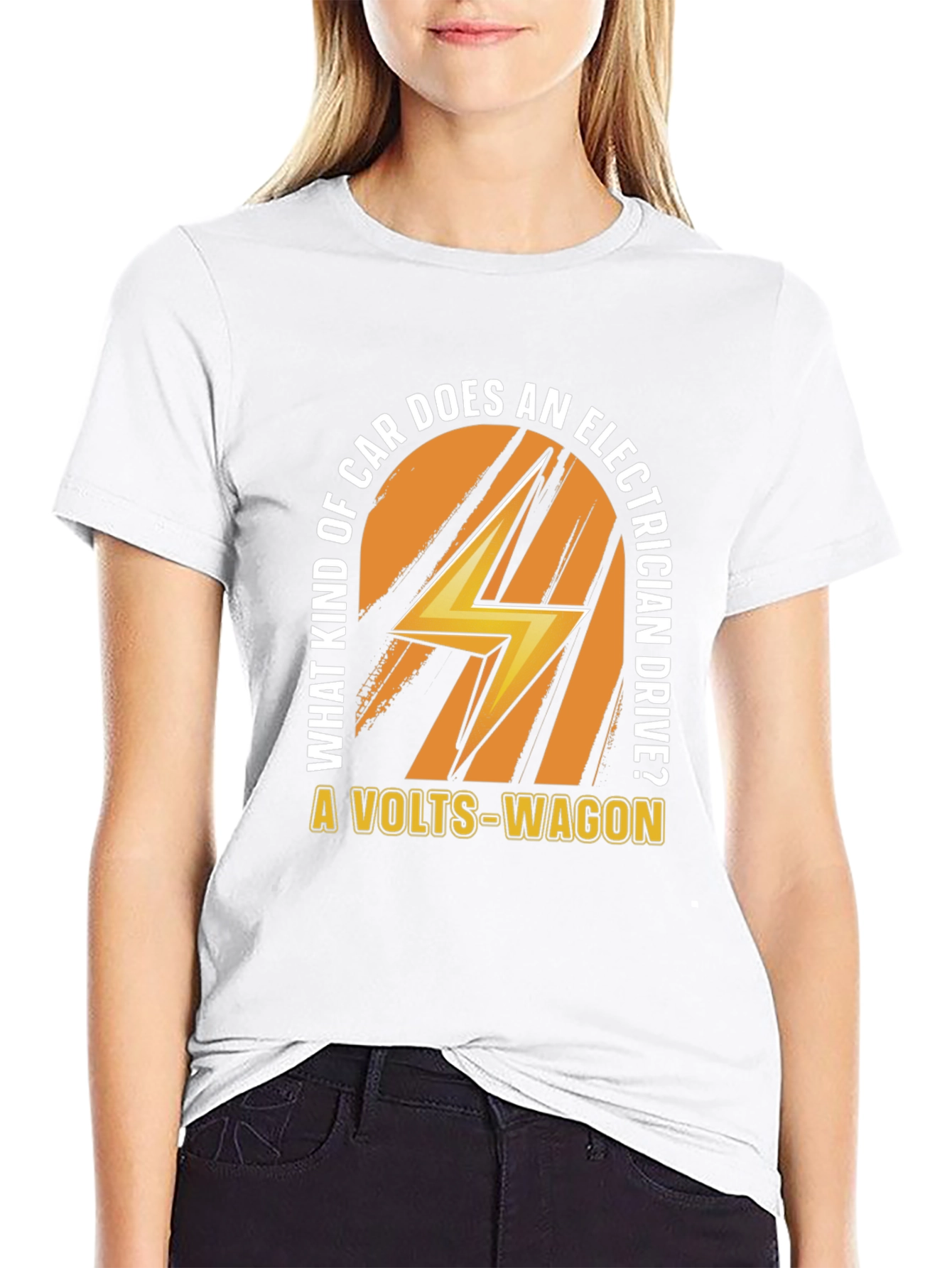 Volts-Wagon Electrician Joke T-Shirt