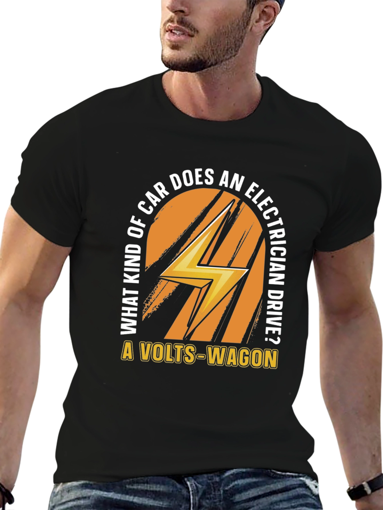 Volts-Wagon Electrician Joke T-Shirt