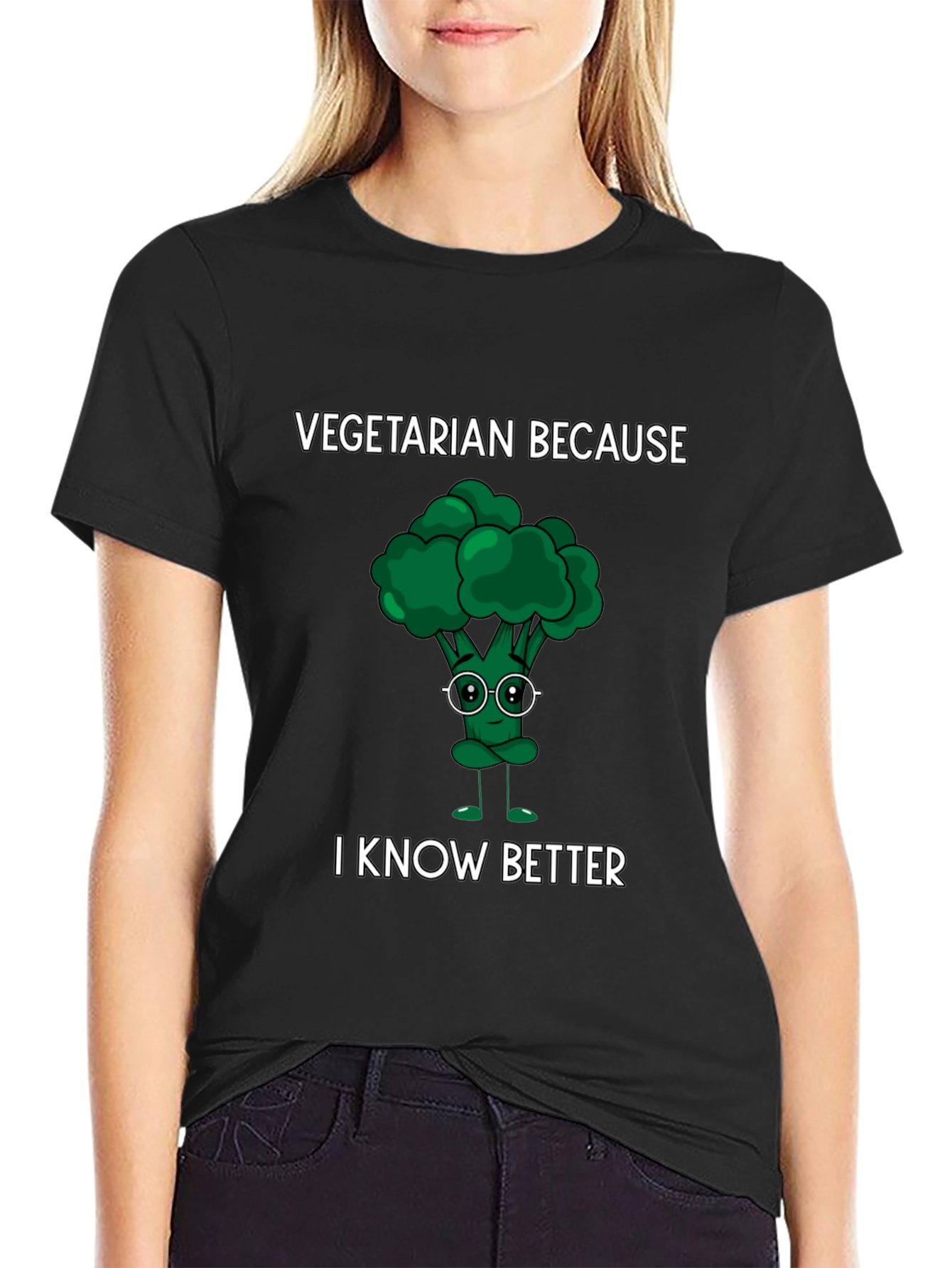 Vegetarian Broccoli Humor Tee