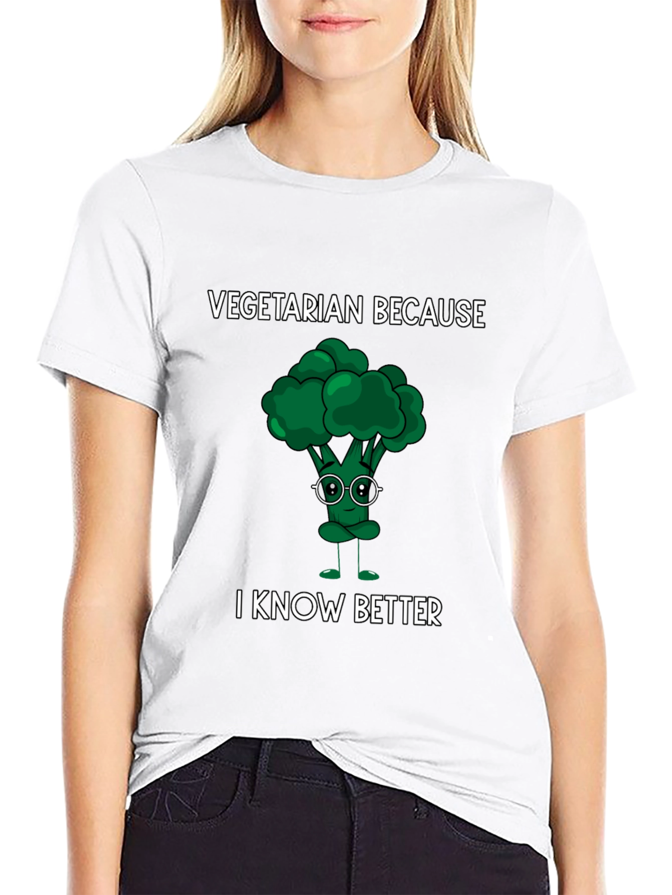 Vegetarian Broccoli Humor Tee