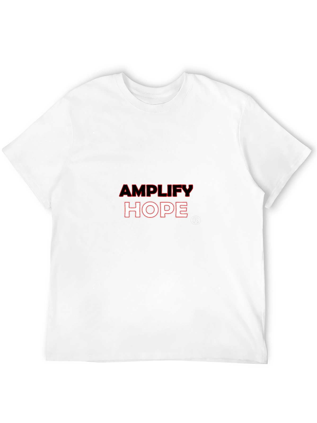 Amplify Hope Graphic T-Shirt - Black Crew Neck Tee