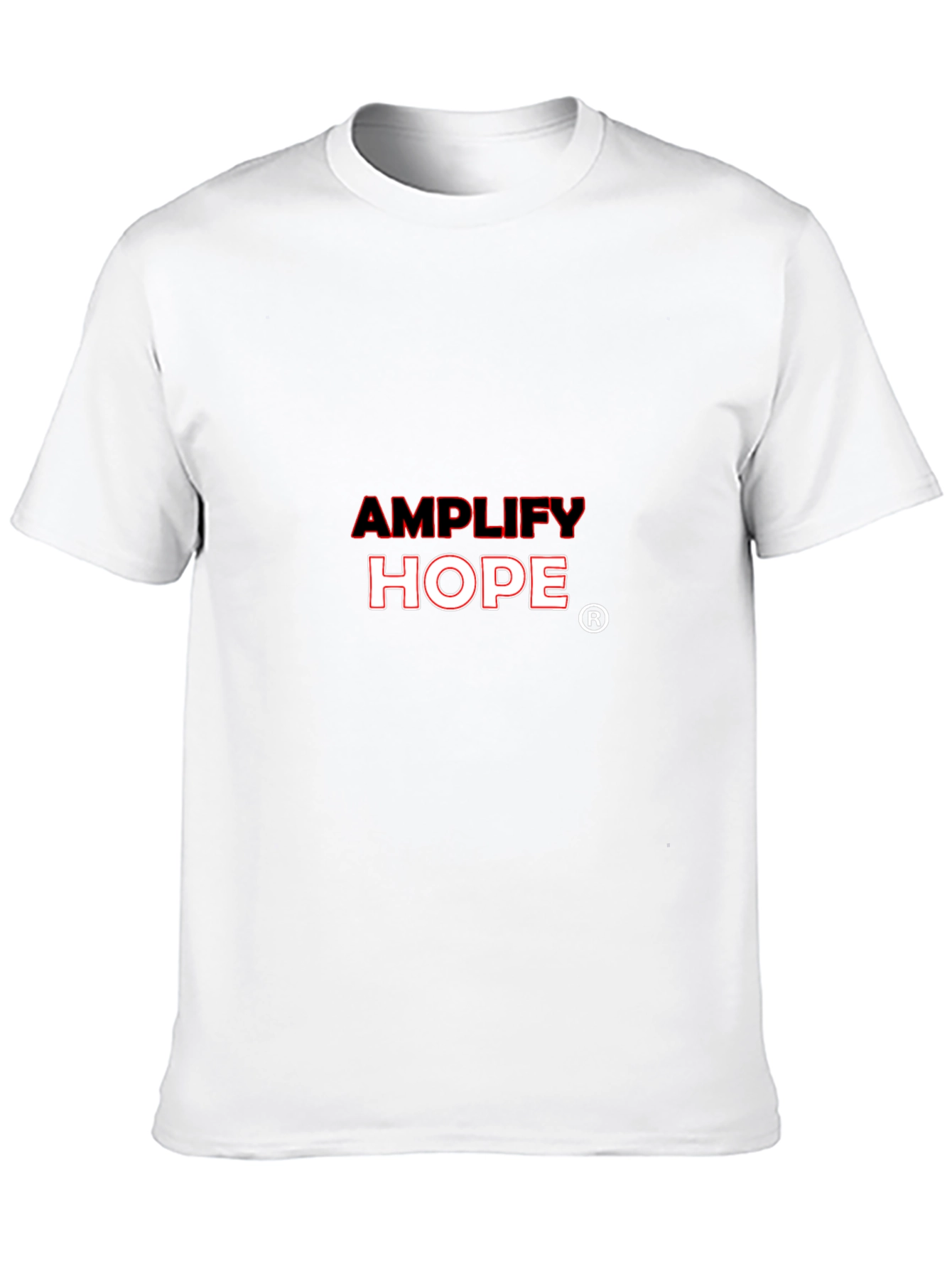 Amplify Hope Graphic T-Shirt - Black Crew Neck Tee
