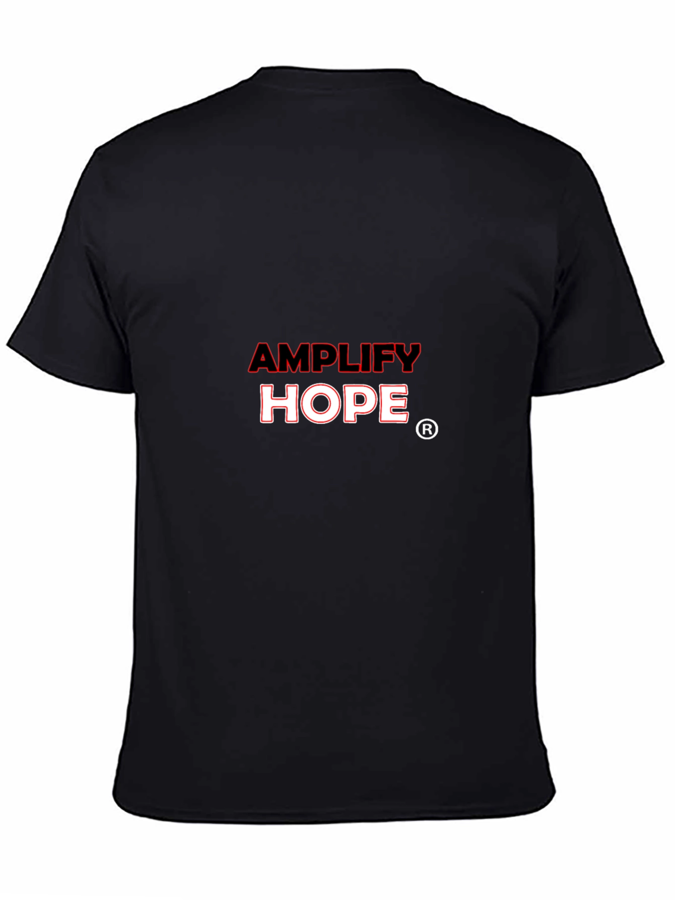 Amplify Hope Graphic T-Shirt - Black Crew Neck Tee