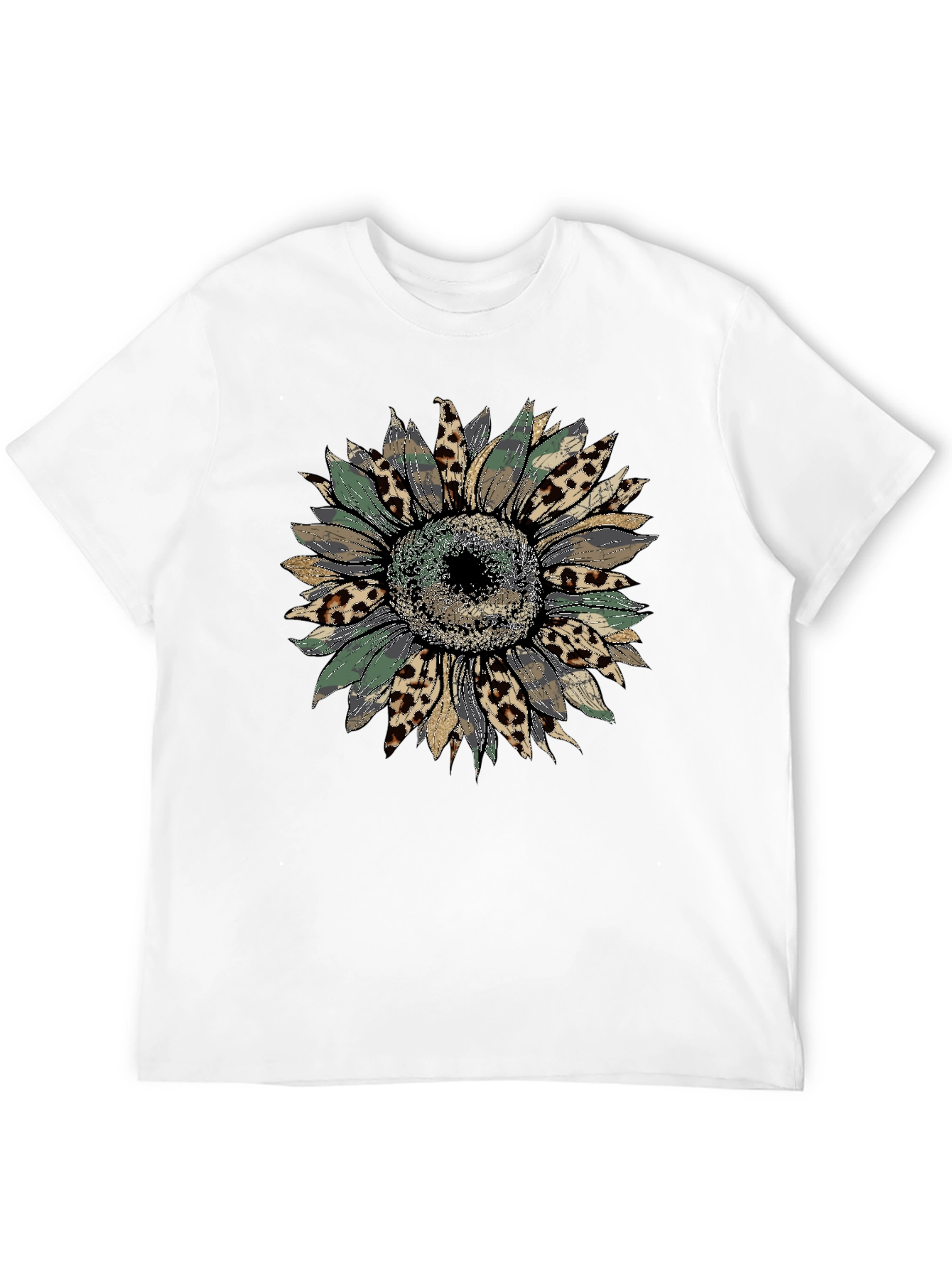 Sunflower Leopard Print Graphic Tee