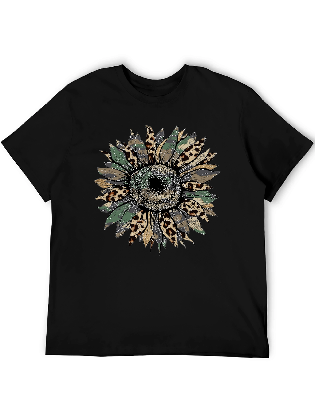 Sunflower Leopard Print Graphic Tee