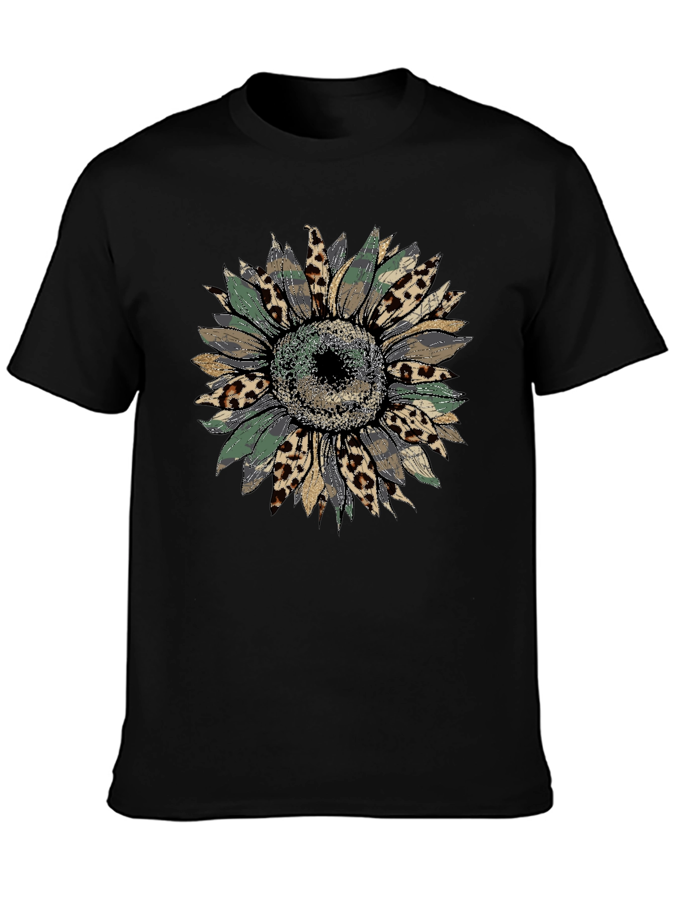 Sunflower Leopard Print Graphic Tee