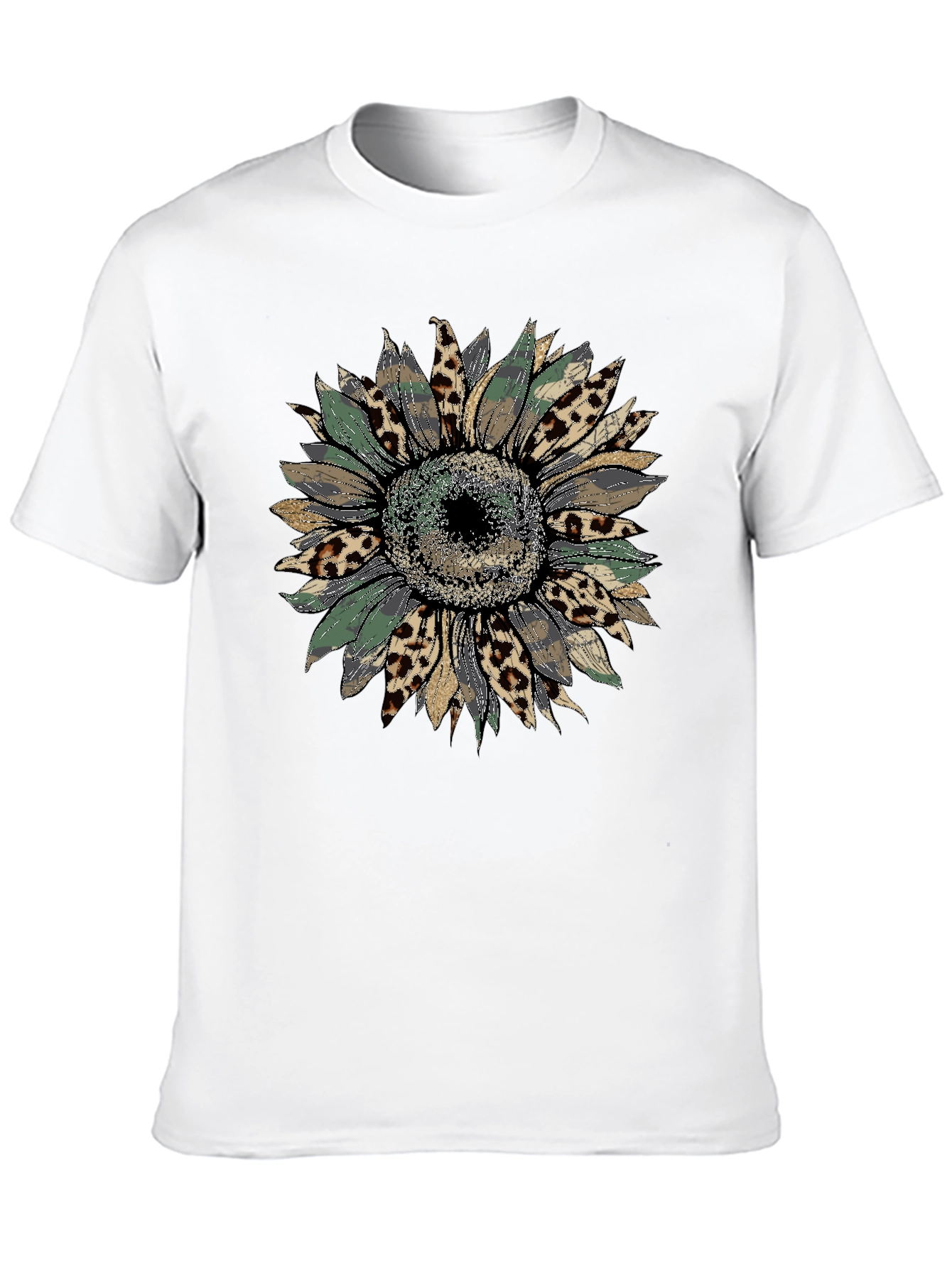Sunflower Leopard Print Graphic Tee