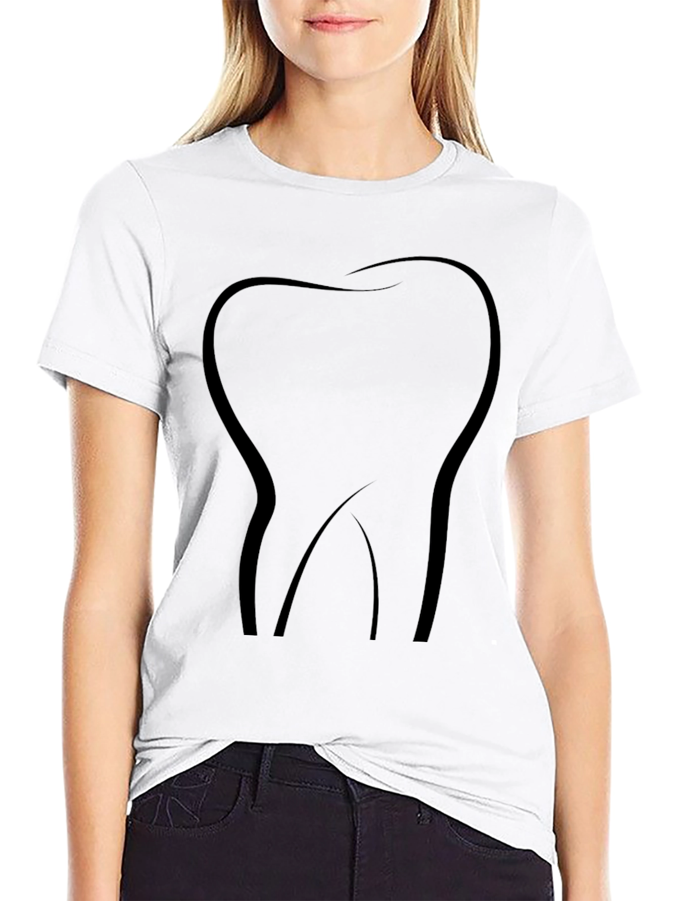 Tooth Graphic Black T-Shirt