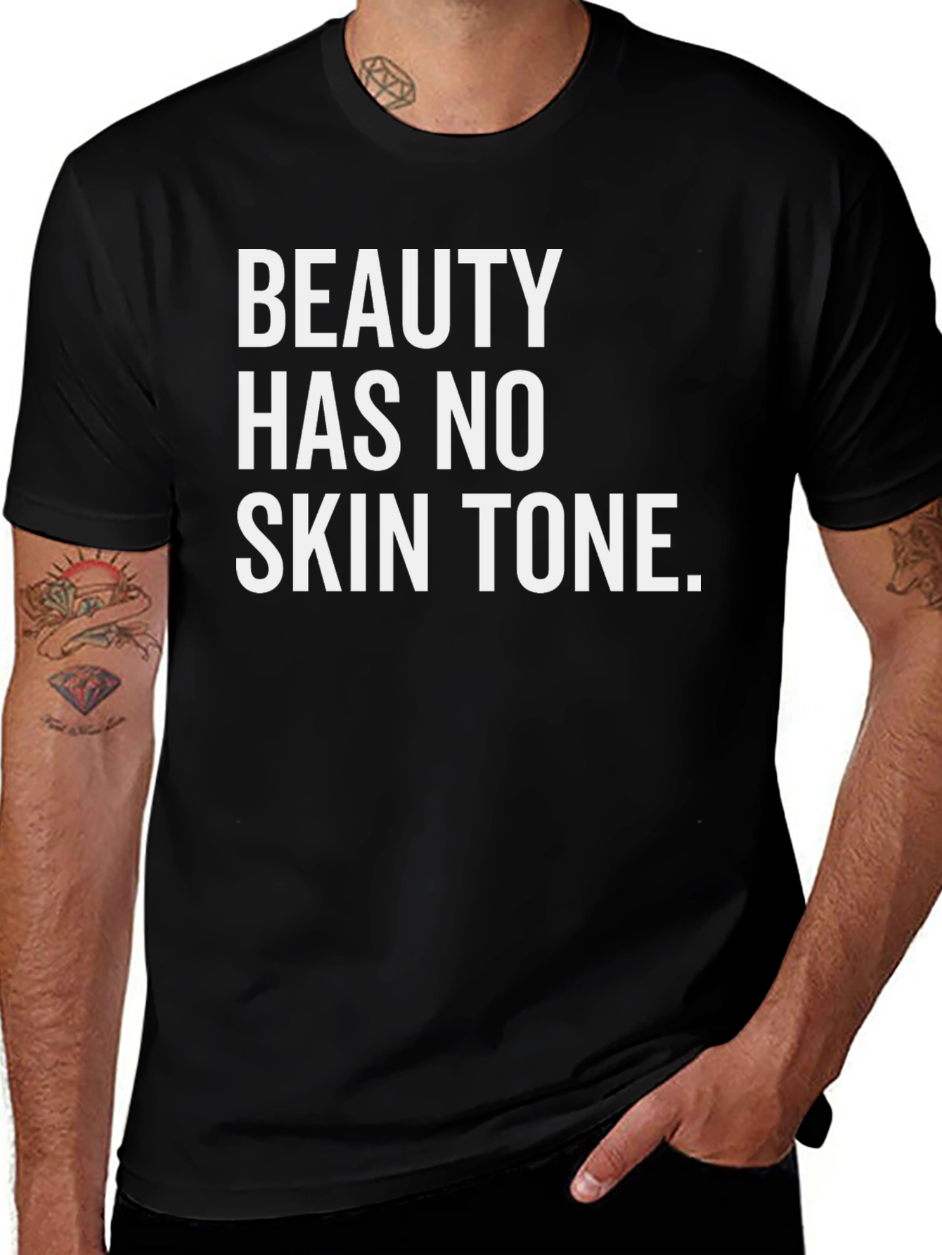 Beauty Has No Skin Tone Graphic Tee