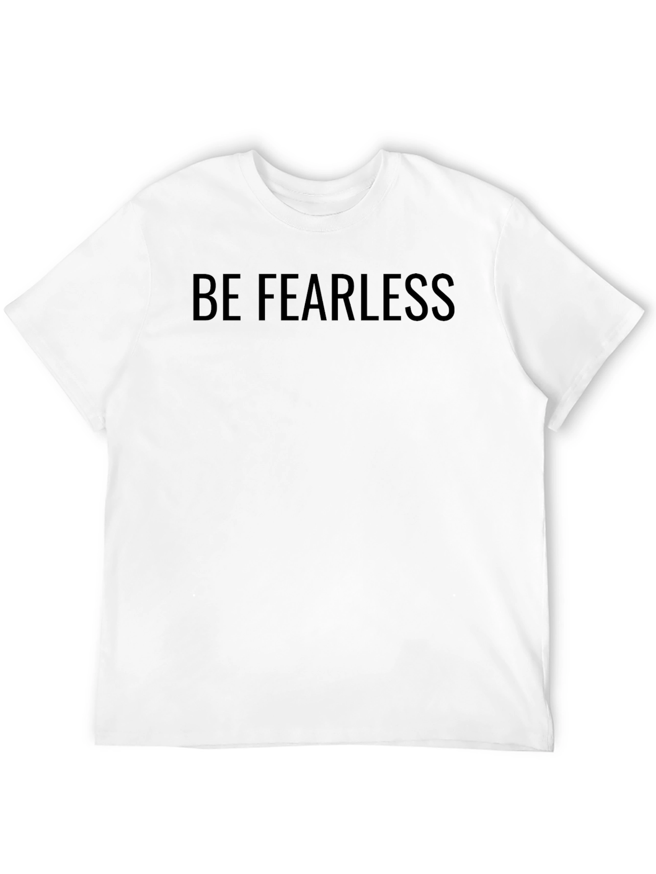 Be Fearless Crew Neck Tee - Soft Black T-Shirt