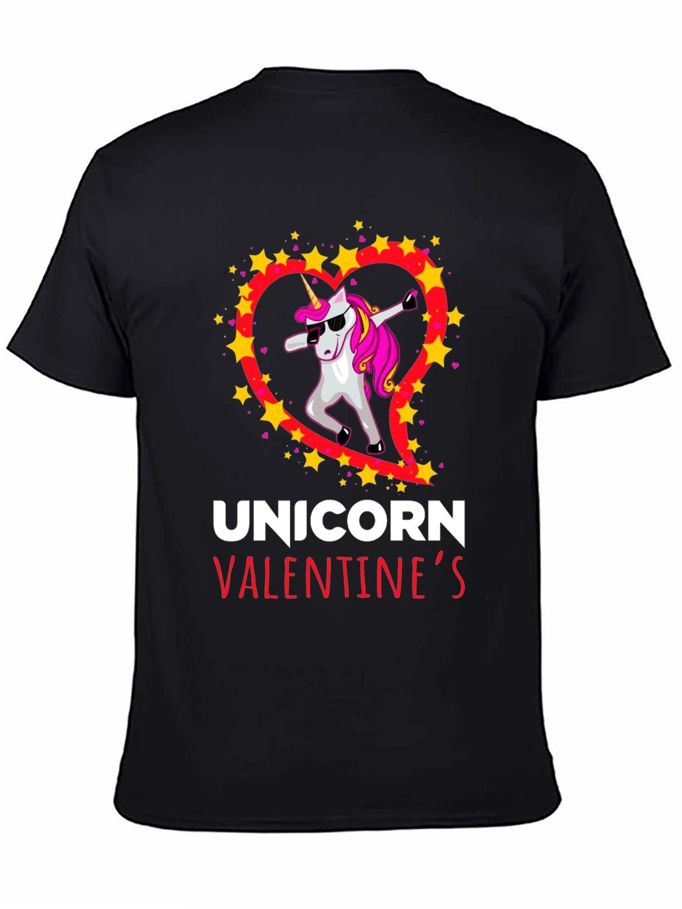 Unicorn Valentines Day Dabbing T-Shirt
