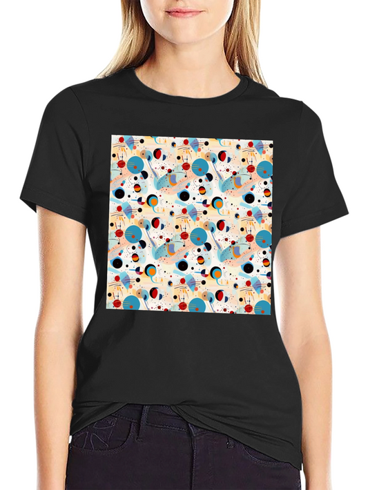 Abstract Pattern Graphic Print Mens T-Shirt