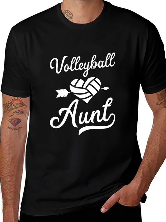Volleyball Aunt T-Shirt - Gift for Volleyball Loving Aunts