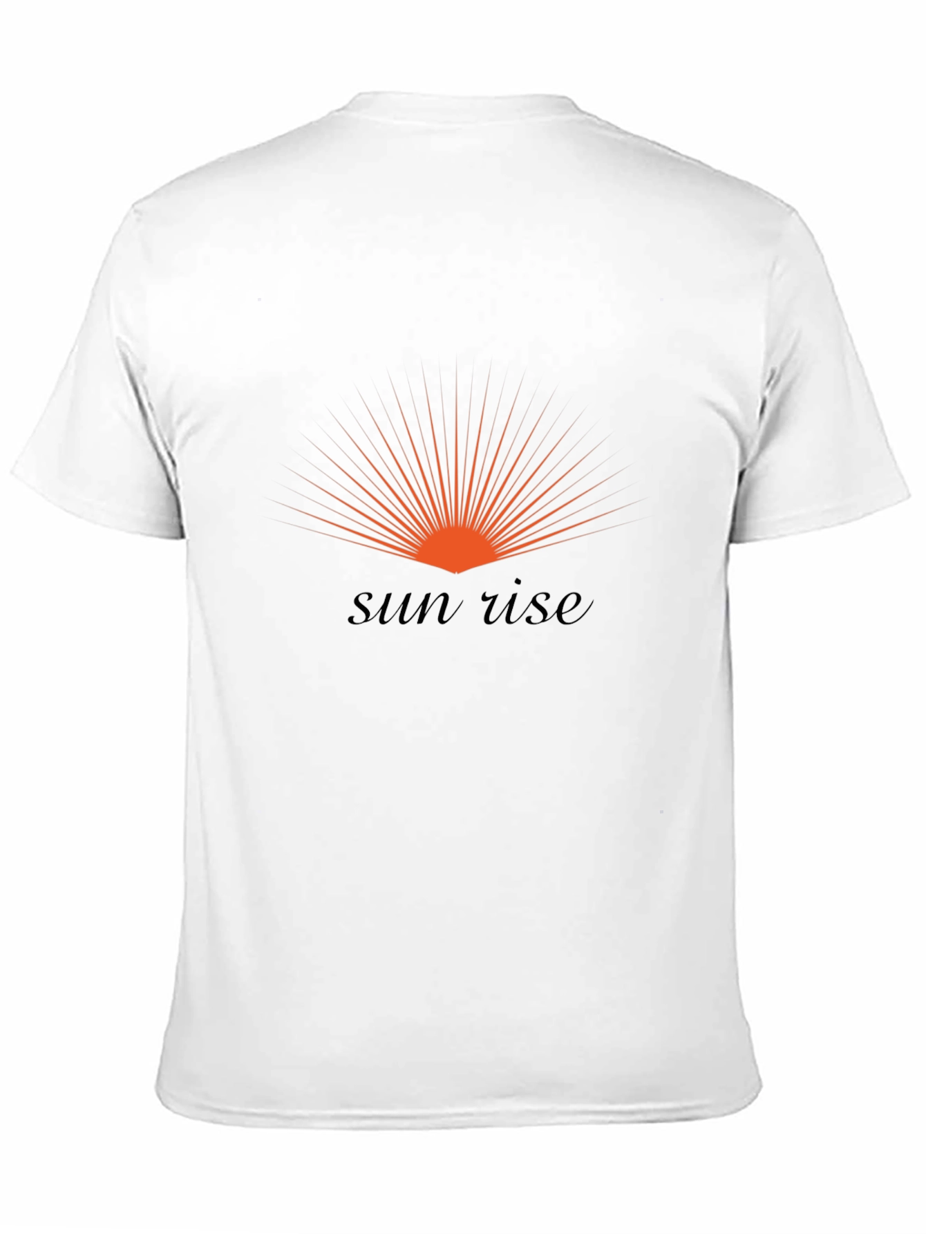 Sunrise Graphic Print Black T-Shirt