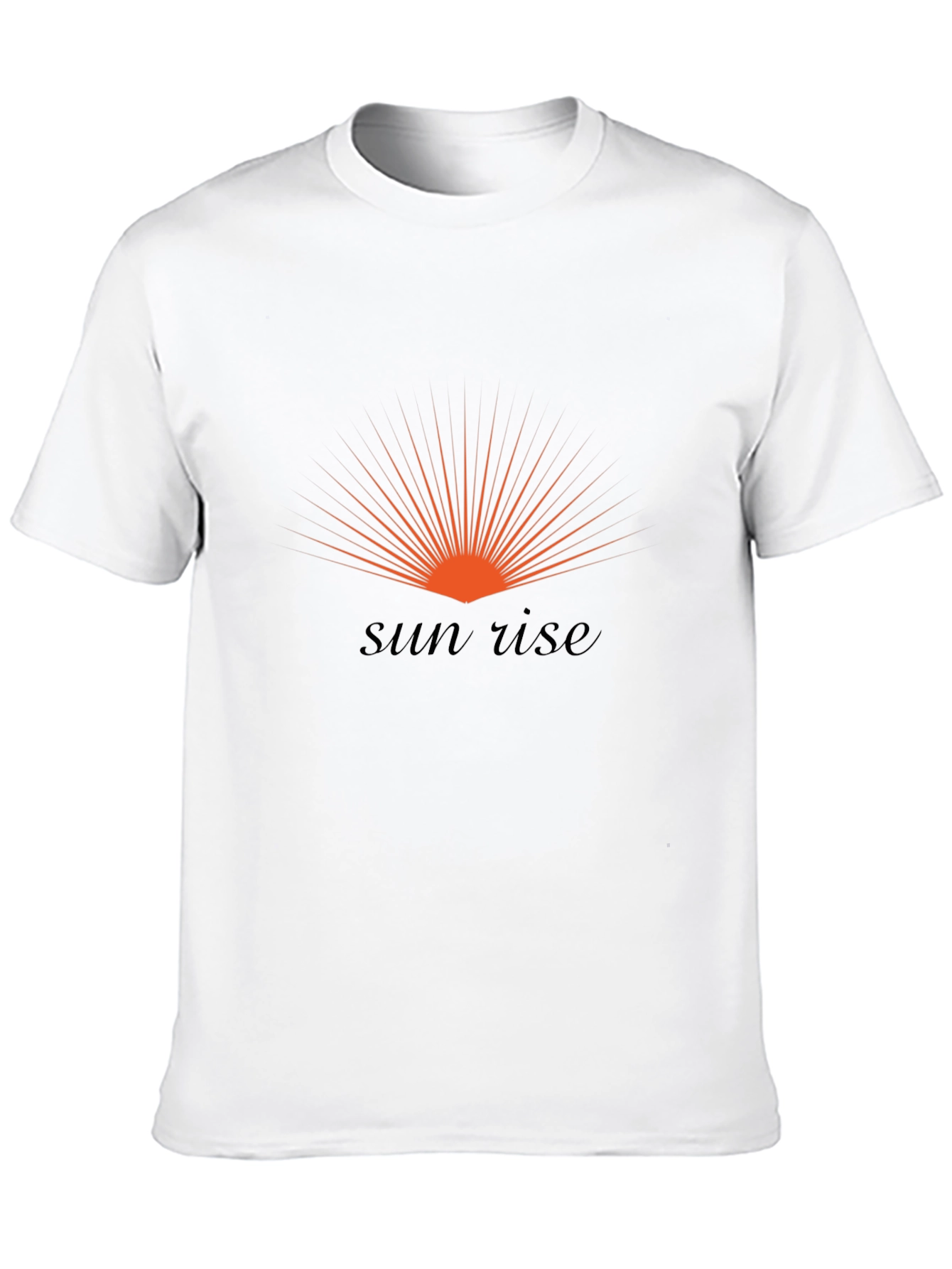 Sunrise Graphic Print Black T-Shirt