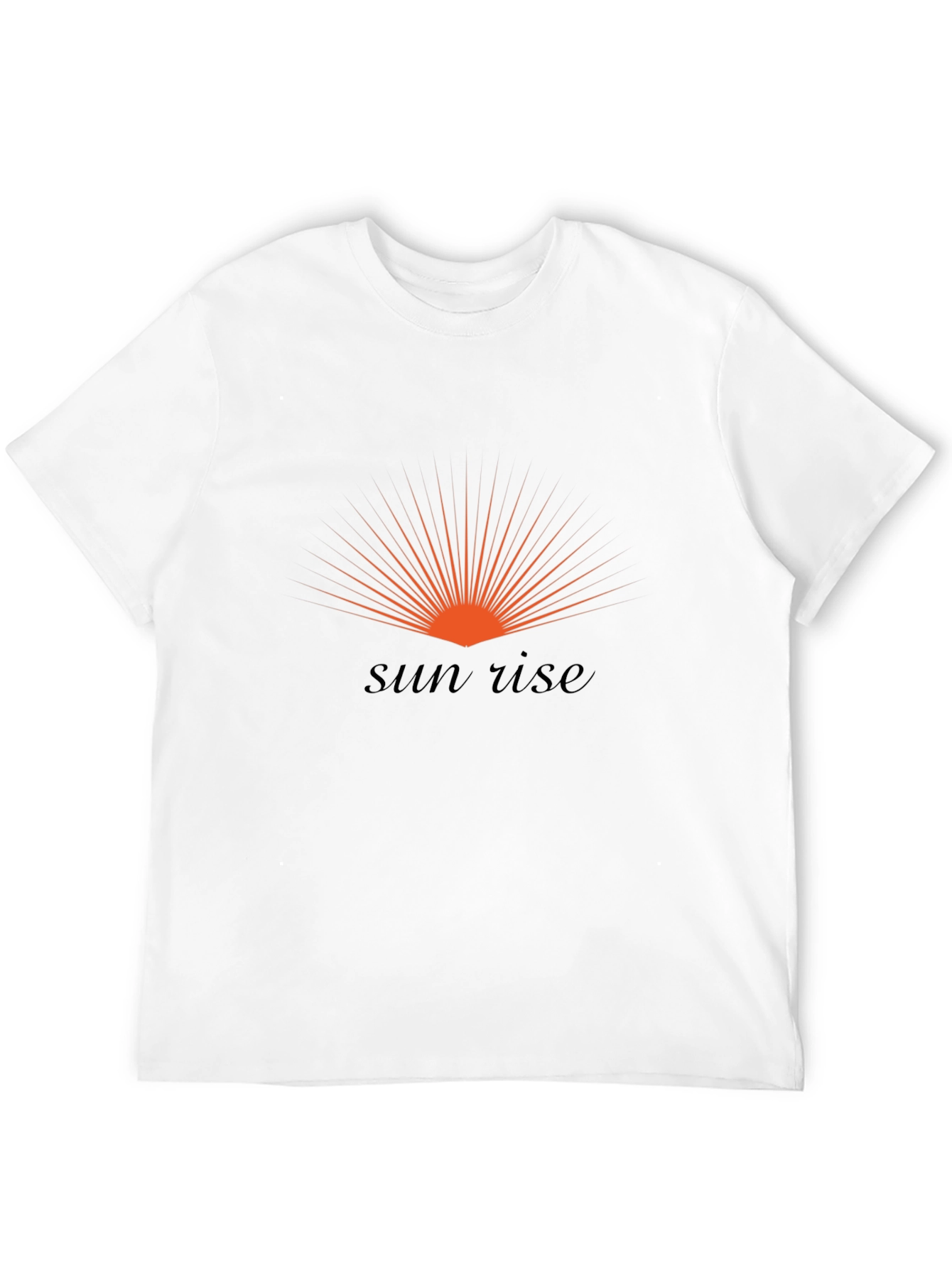 Sunrise Graphic Print Black T-Shirt