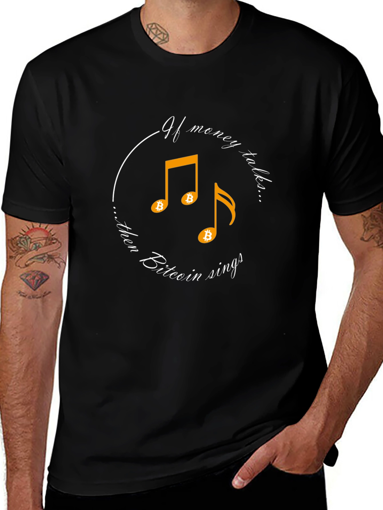 Bitcoin Sings Black T-Shirt