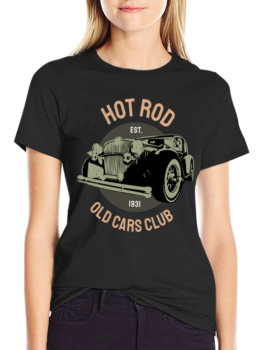 Vintage Hot Rod Old Cars Club T-Shirt
