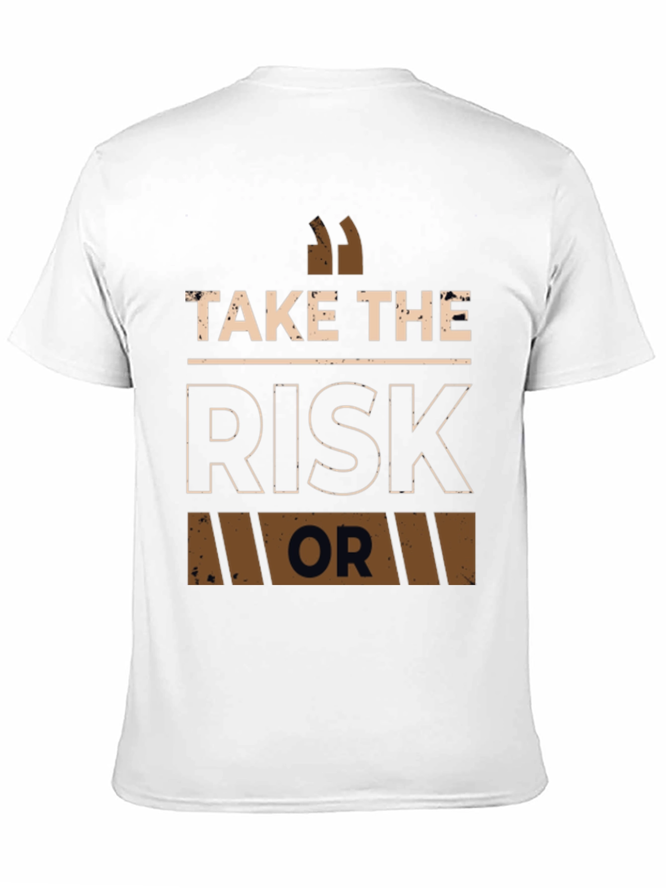 Take The Risk Graphic T-Shirt - Motivational Tee