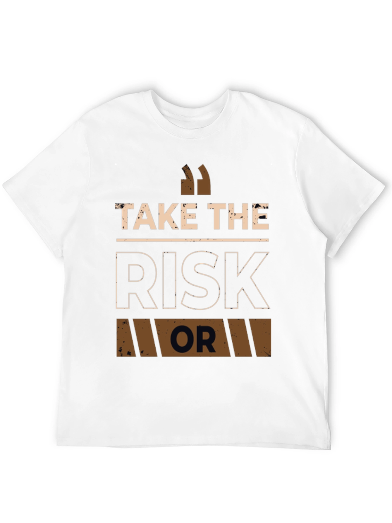 Take The Risk Graphic T-Shirt - Motivational Tee