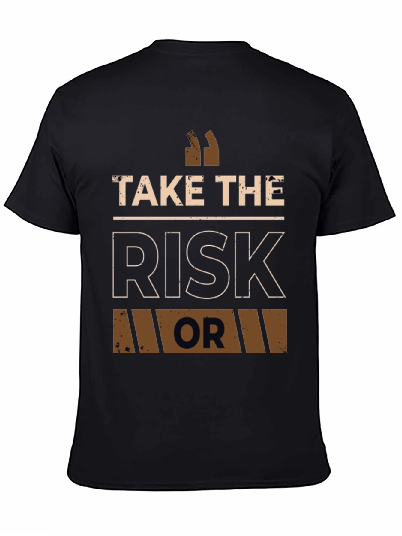 Take The Risk Graphic T-Shirt - Motivational Tee
