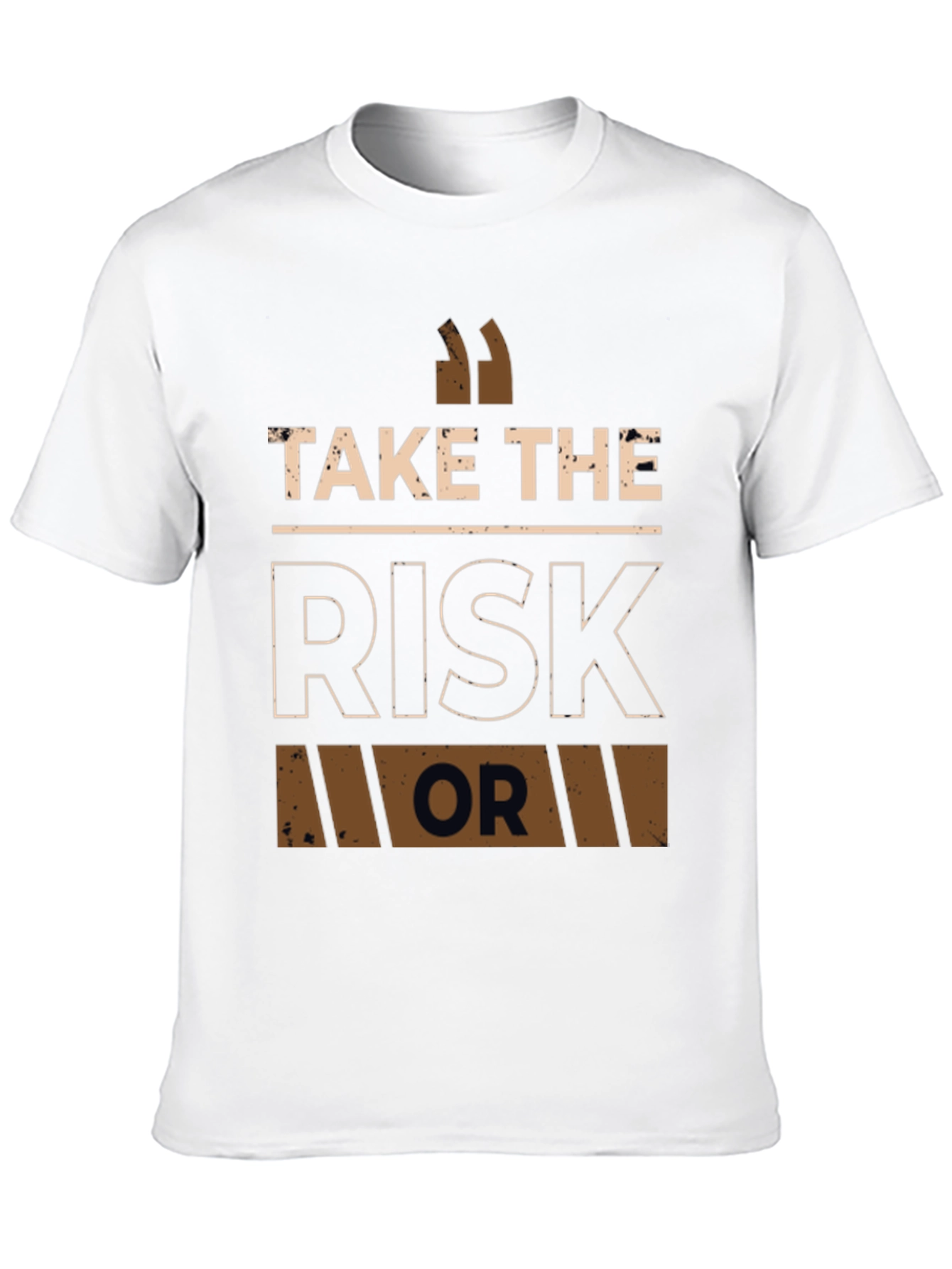 Take The Risk Graphic T-Shirt - Motivational Tee