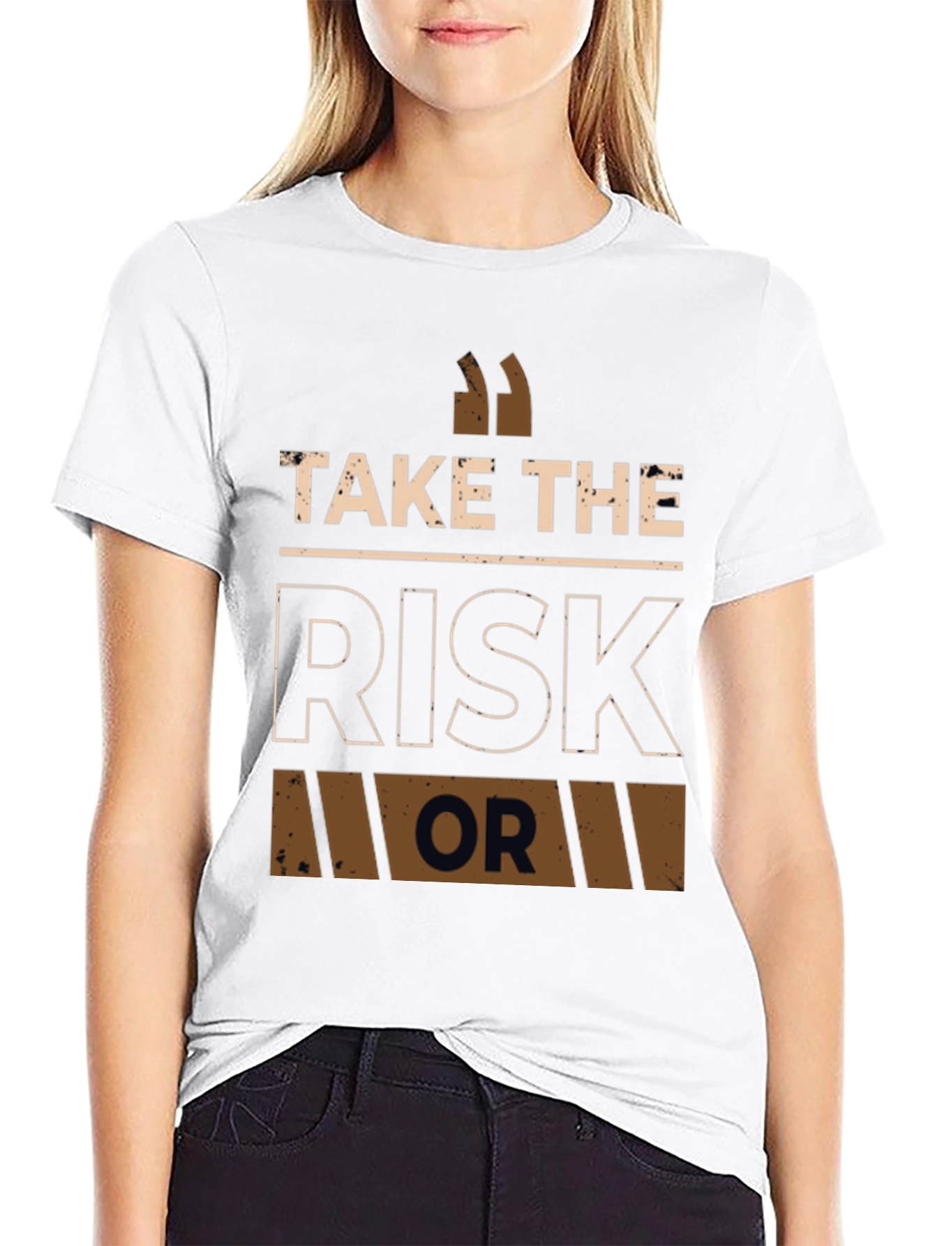 Take The Risk Graphic T-Shirt - Motivational Tee