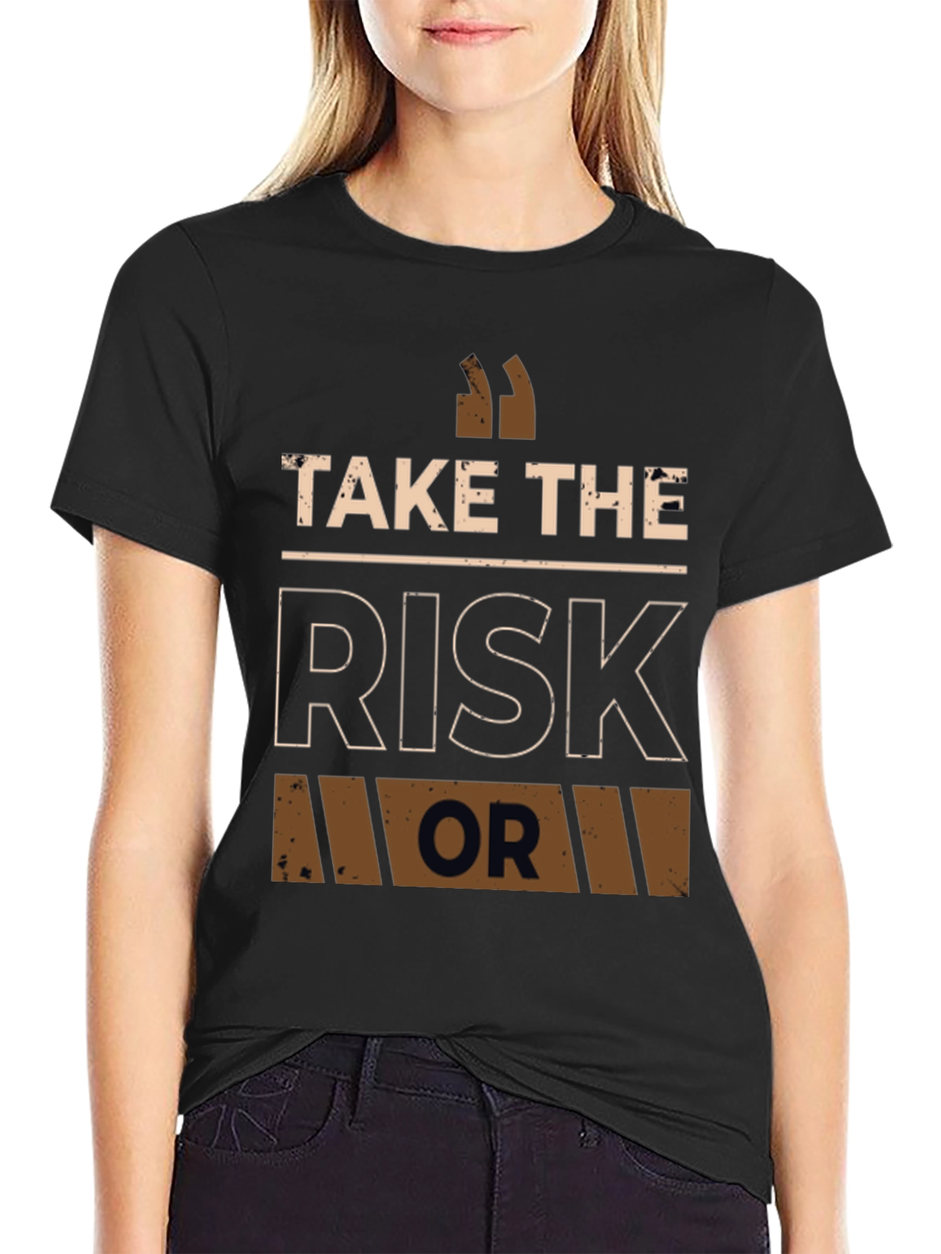 Take The Risk Graphic T-Shirt - Motivational Tee