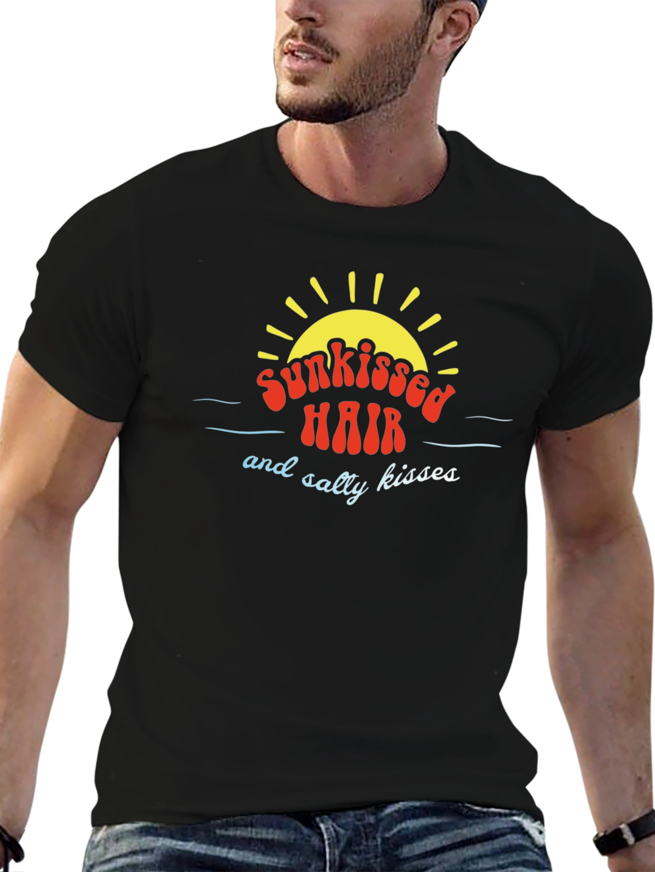 Sunkissed Hair T-Shirt - Salty Kisses Summer Tee