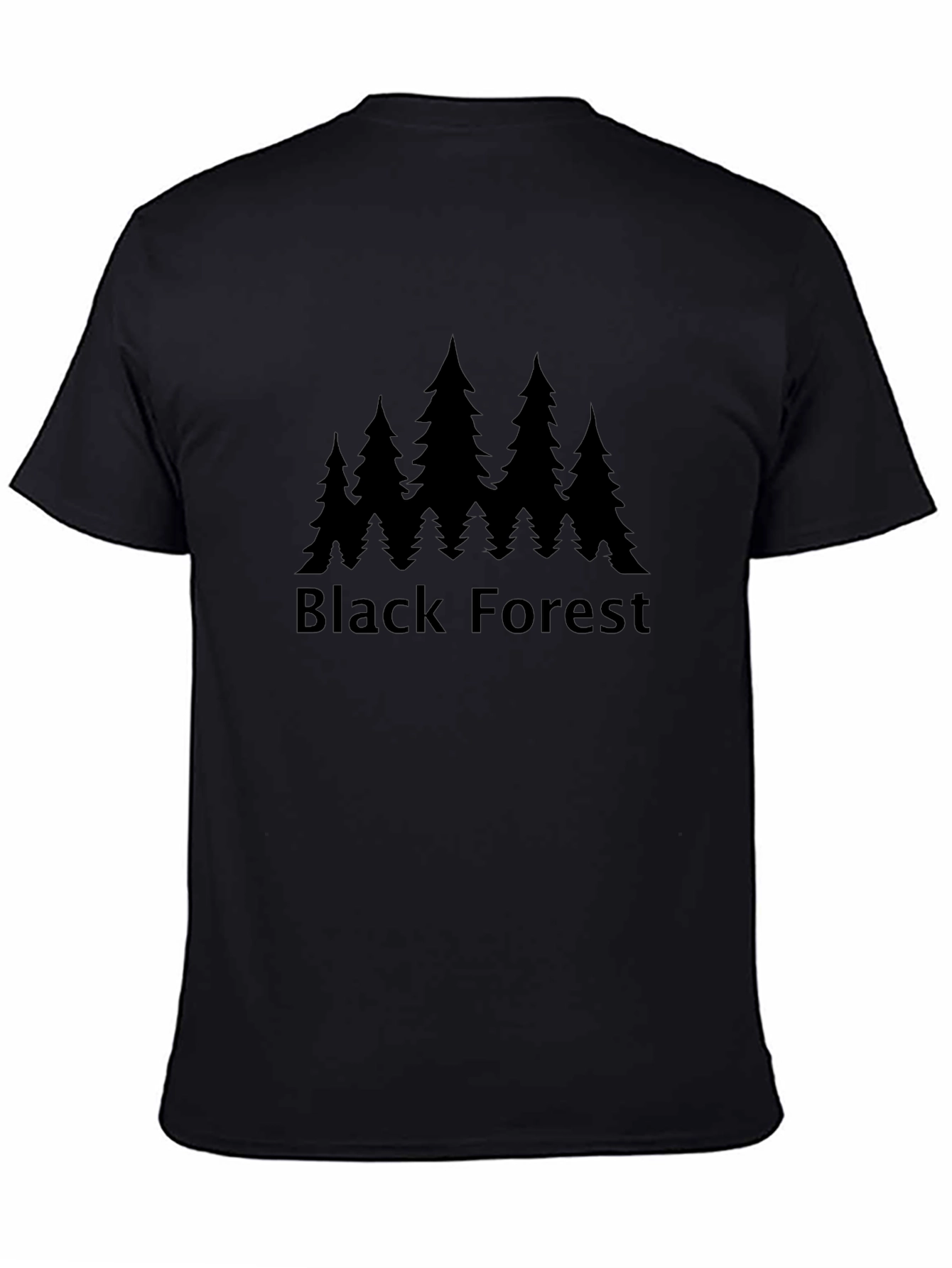 Black Forest Tee - Nature Inspired Graphic T-Shirt