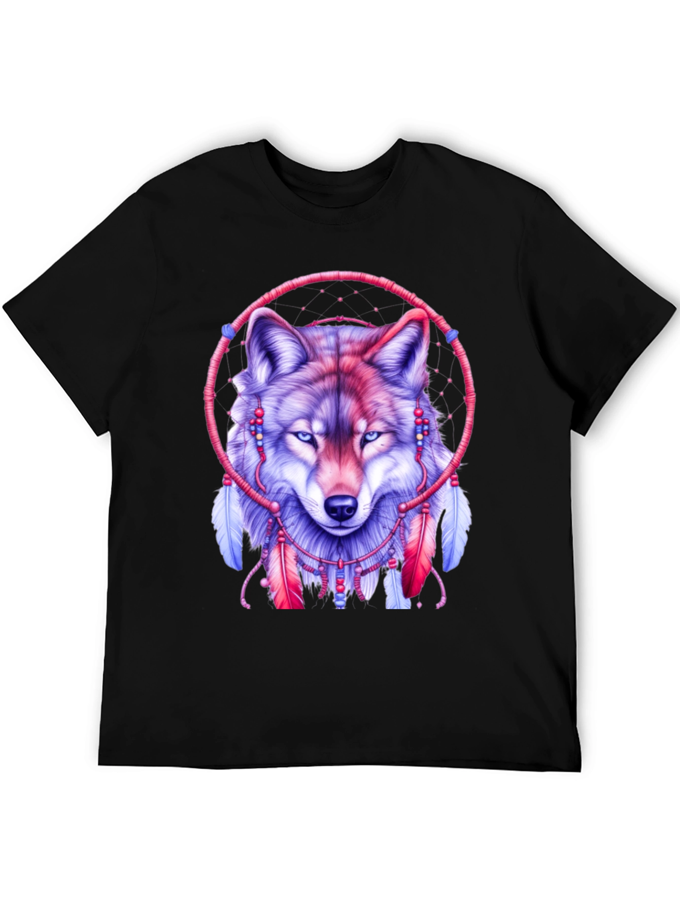 Wolf Dreamcatcher Graphic T-Shirt