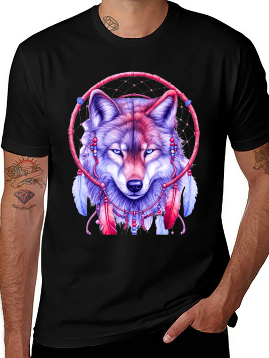 Wolf Dreamcatcher Graphic T-Shirt