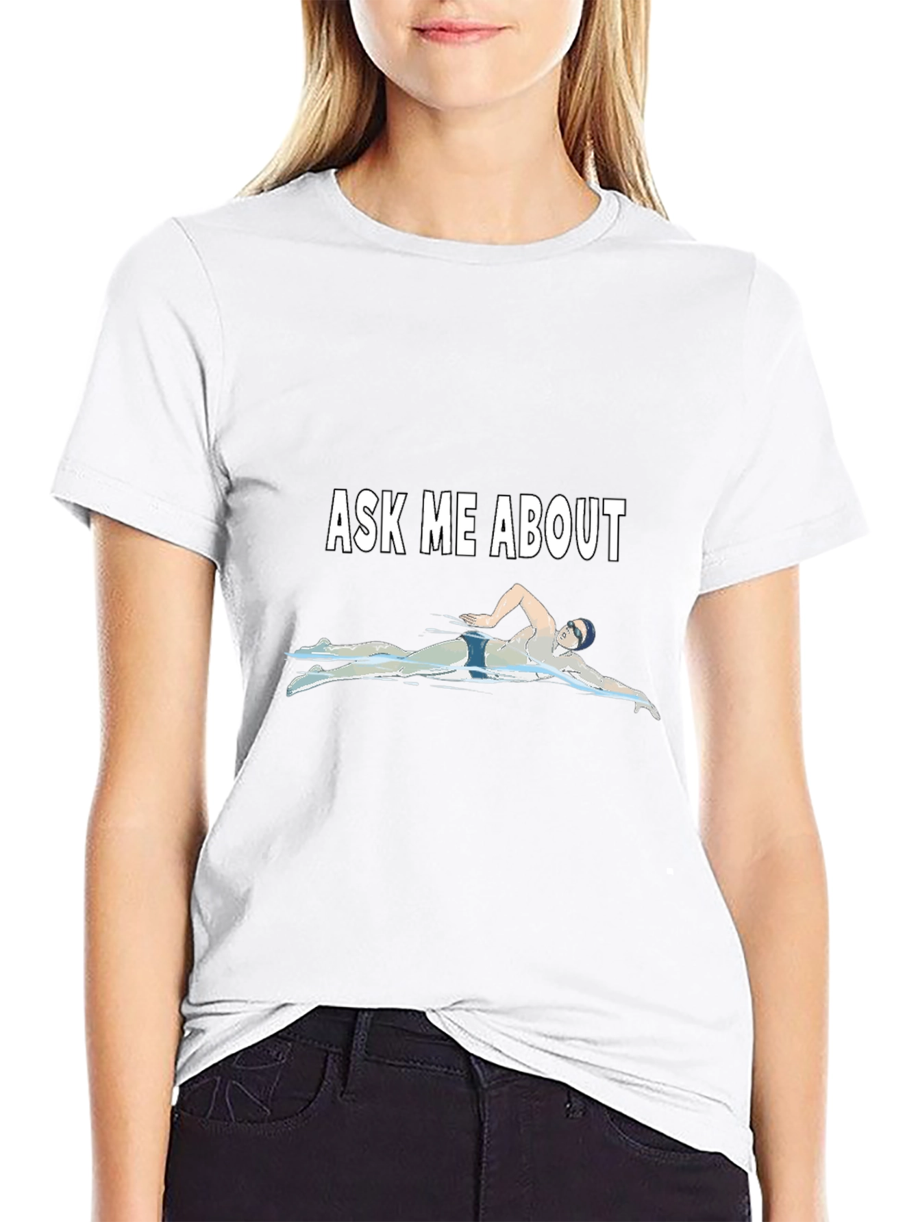 Ask Me About Swimming Graphic T-Shirt
